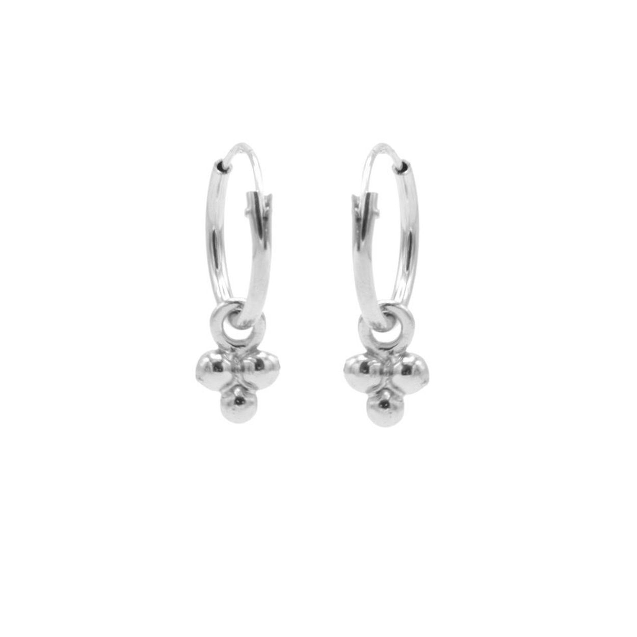 Hoops Symbols Triple Dots Silver