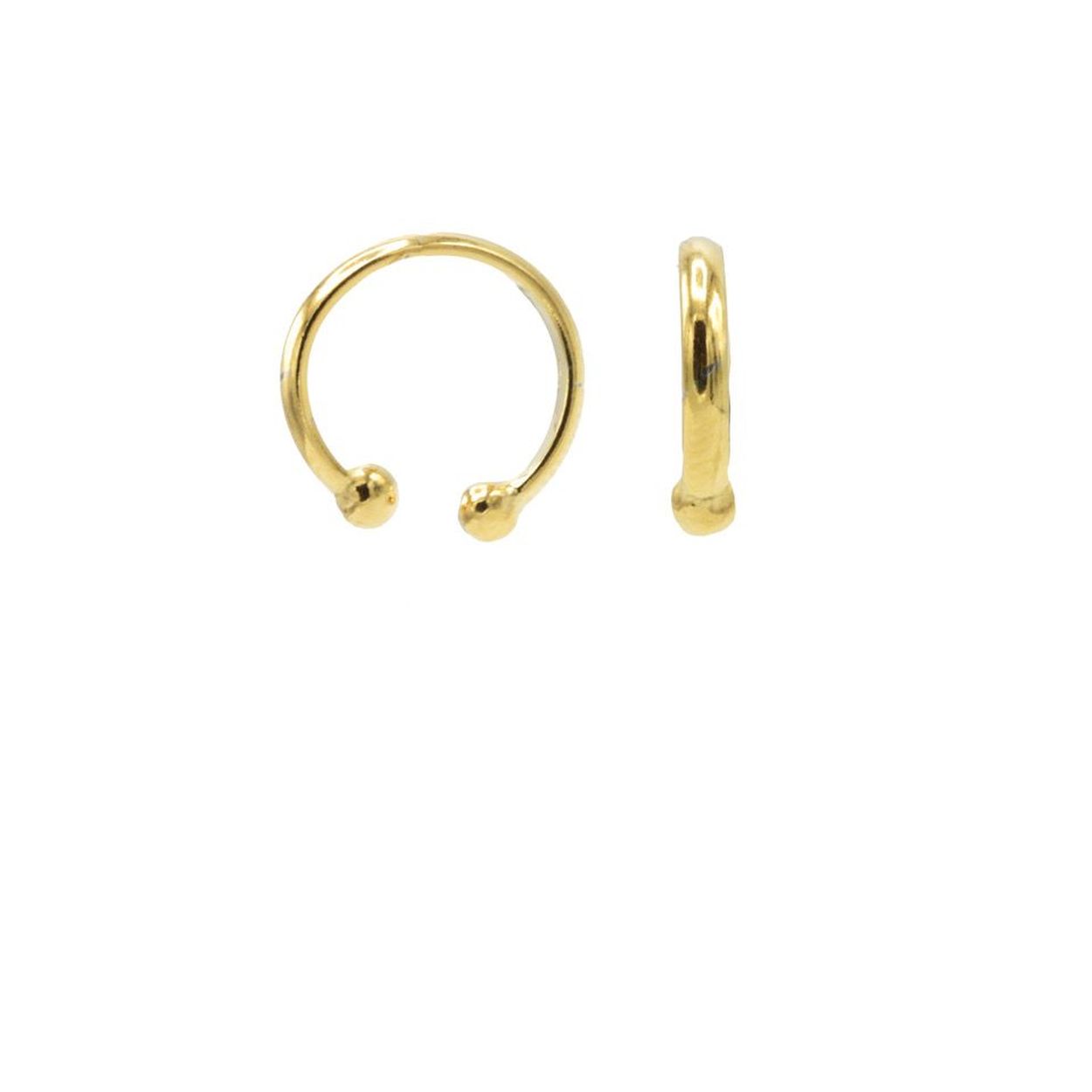 Zilver vergulde earcuff mini, 1 piece