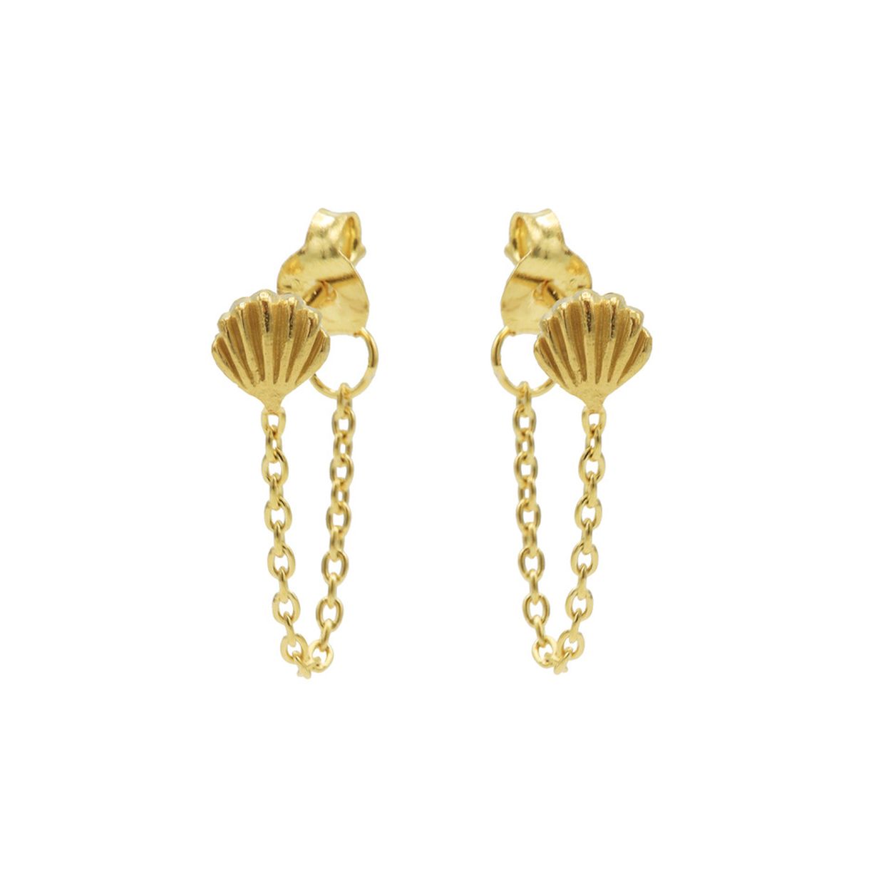 Oorhangers Shell Goudkleurig