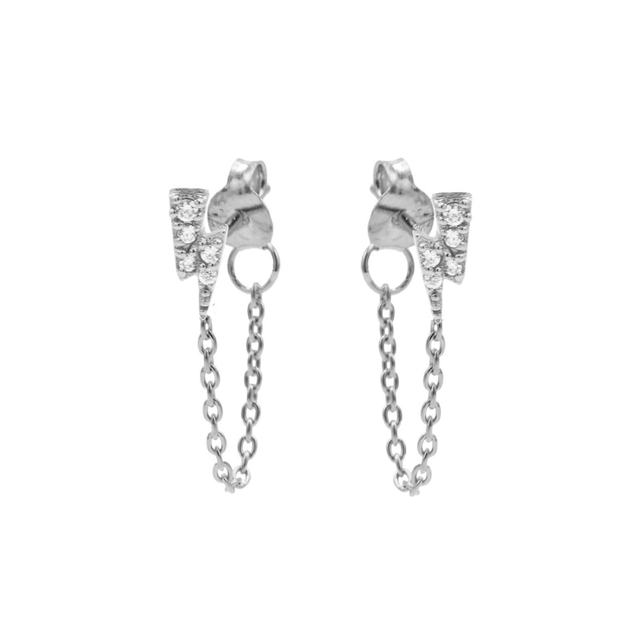 Chain Zirconia Lightning Goudkleurig