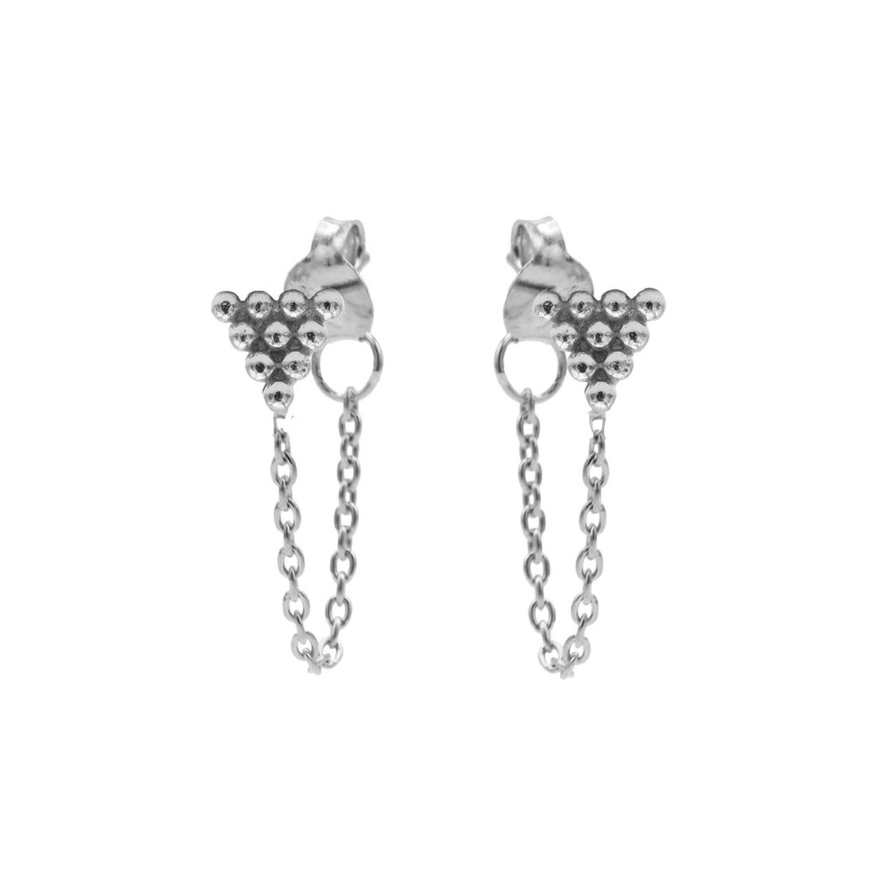 Oorhangers 10 Dots Triangle Zilver
(9)