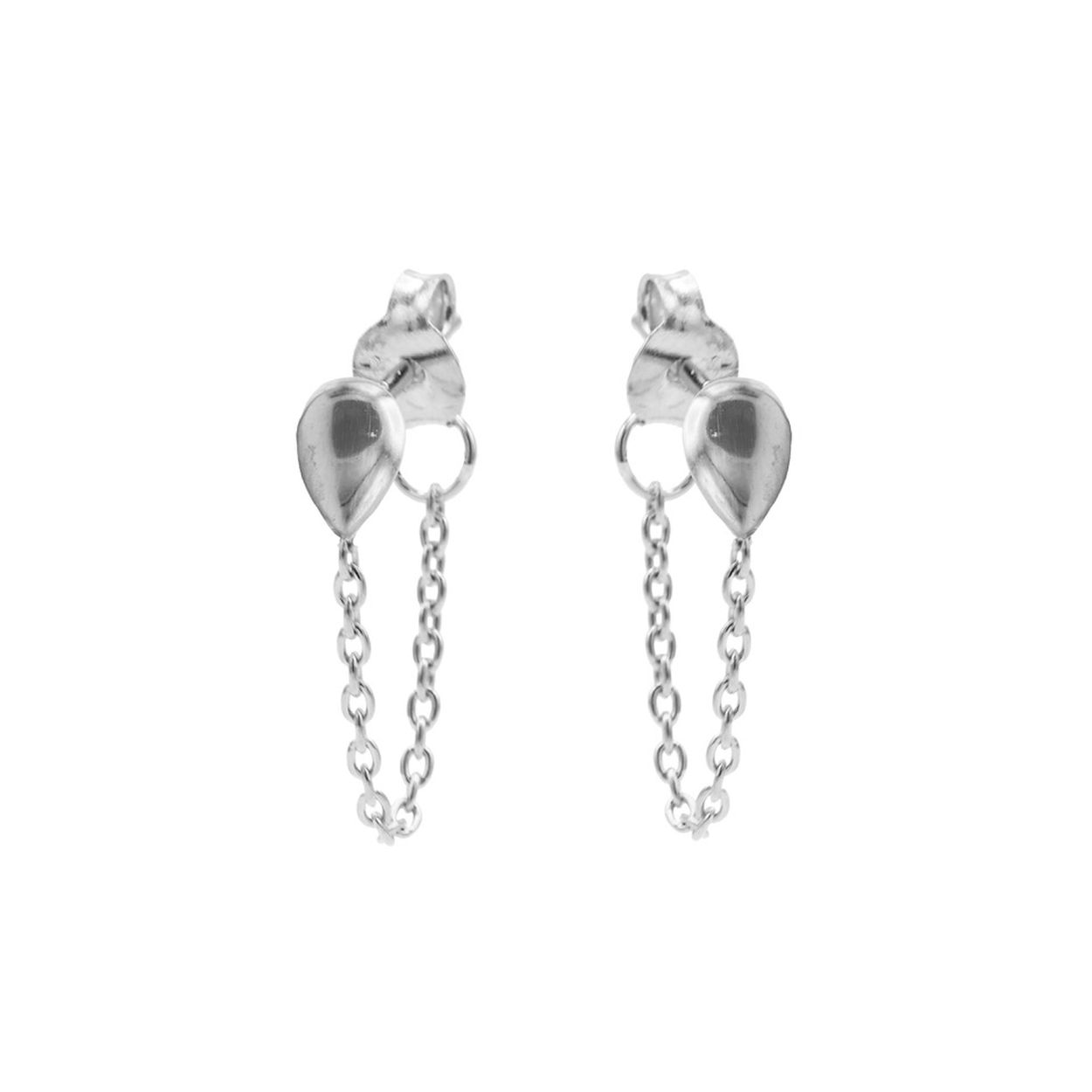 Chain Drop Silver Earstuds
(4)
