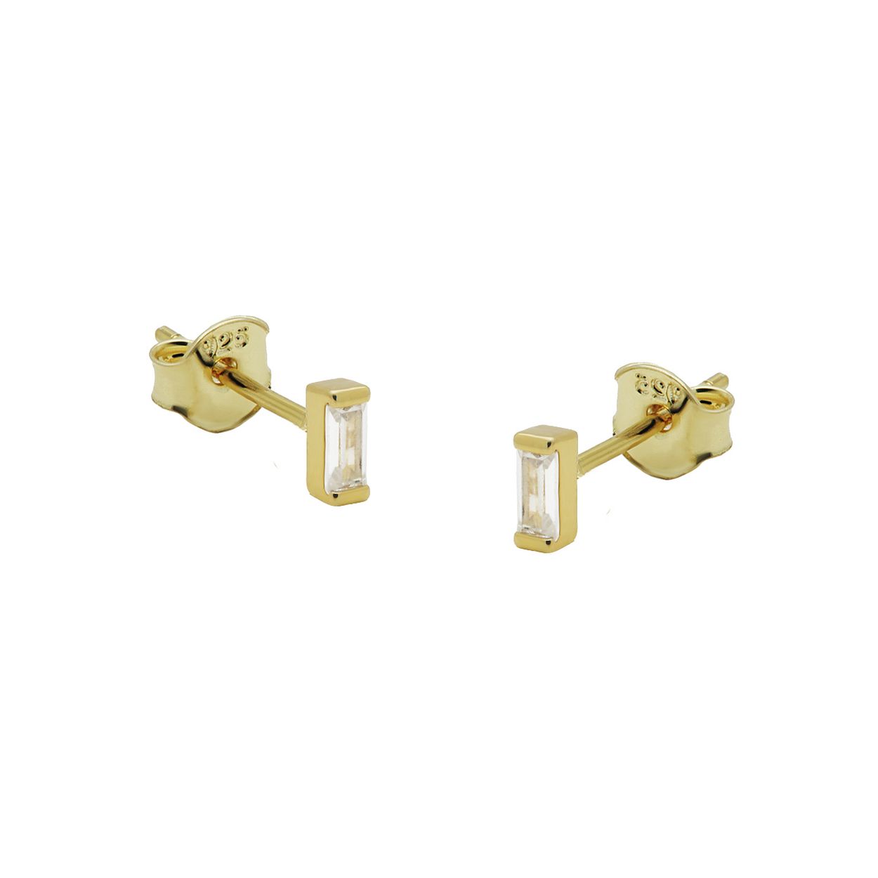 De oorsteker is 5MM lang en 2MM breed.