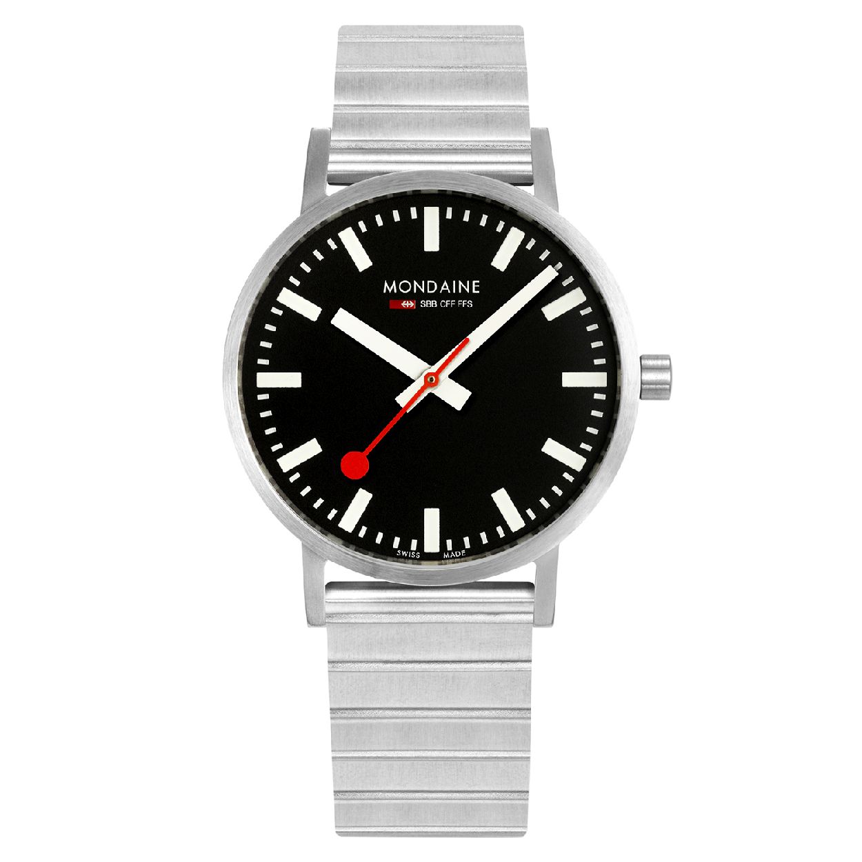 Mondaine M660.30360.16SBW Classic Horloge - Staal - Zilverkleurig - 40mm