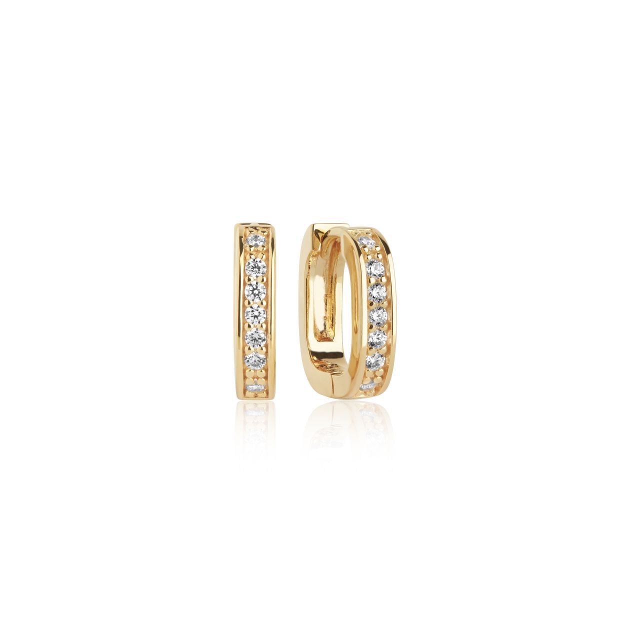 Sif Jakobs
Oorringen vierkant type creool
Materiaal: zilver, verguld, met zirkonium
Collectie: MATERA PICCOLO