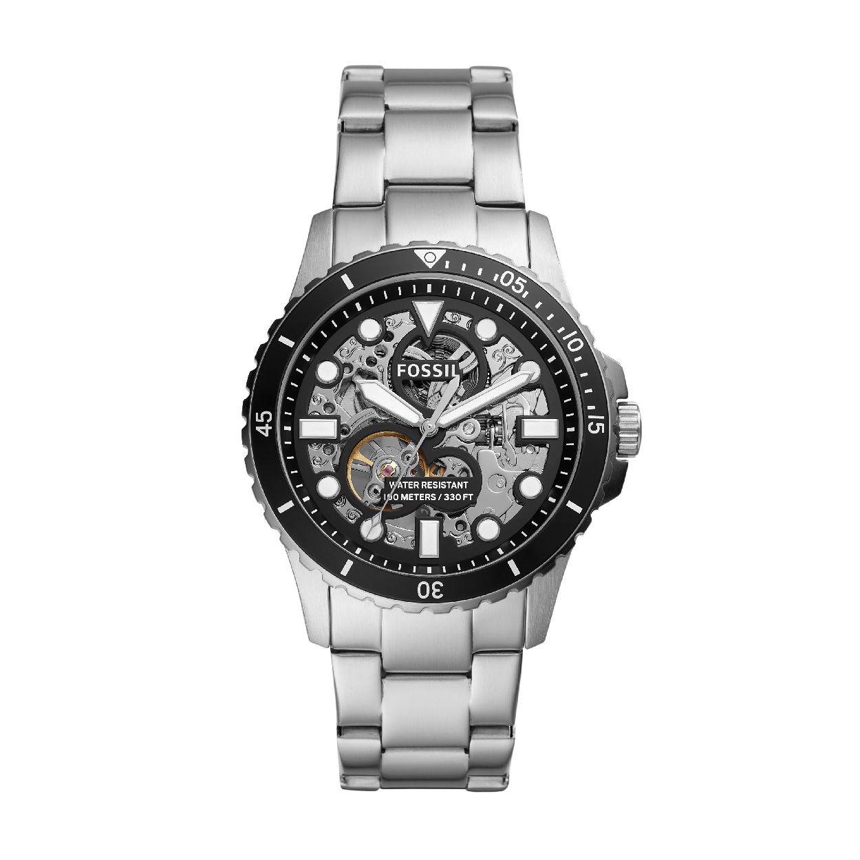 Dit herenhorloge is van het merk Fossil. Het is een  horloge met een band gemaakt van edelstaal. De diameter van de kast is 42 mm.
De verdere specificaties van het horloge zijn als volgt:
Bandbreedte (mm): 22
Kastmateriaal: edelstaal
Techniek: automatisch