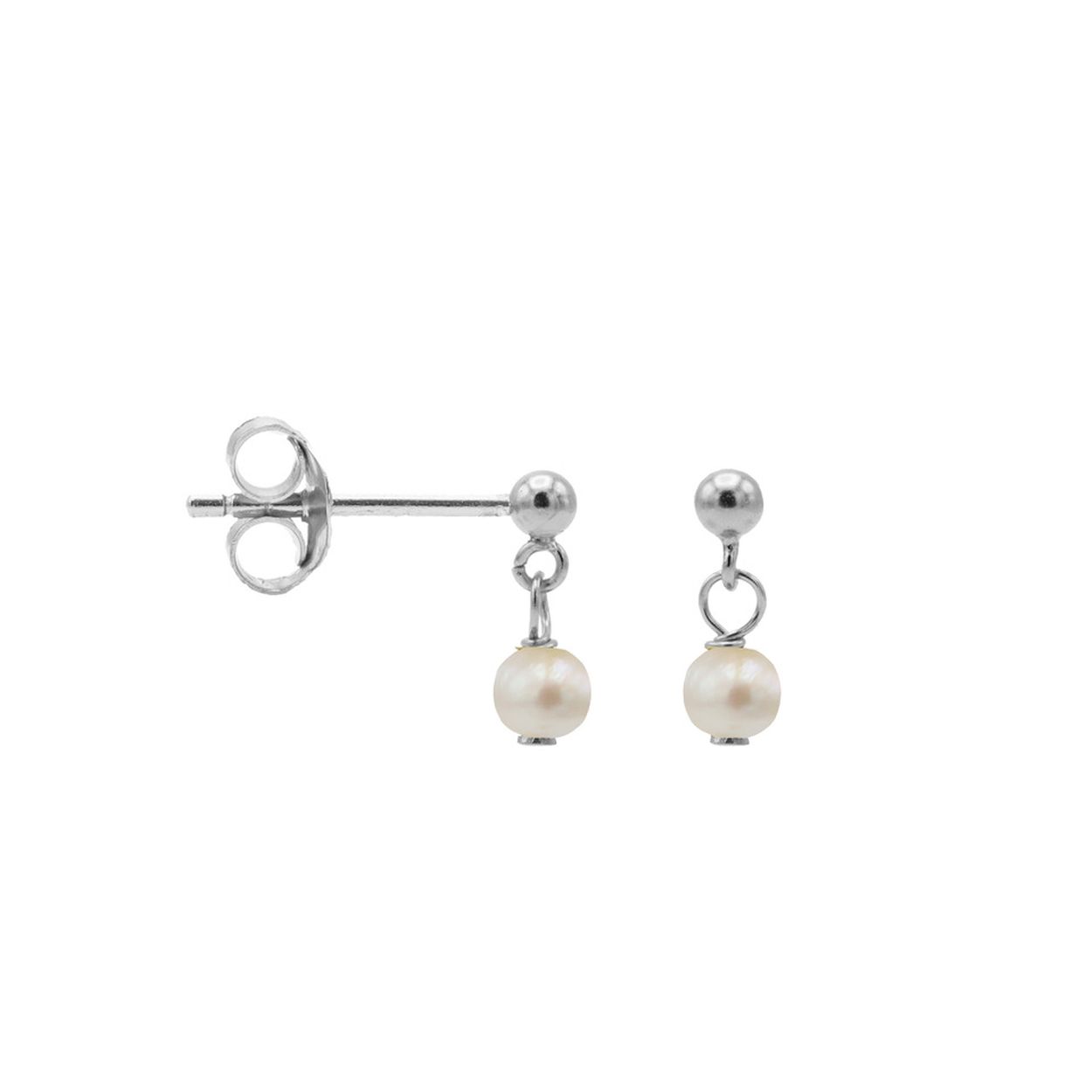 Hanging Symbols Dot Pearl Silver