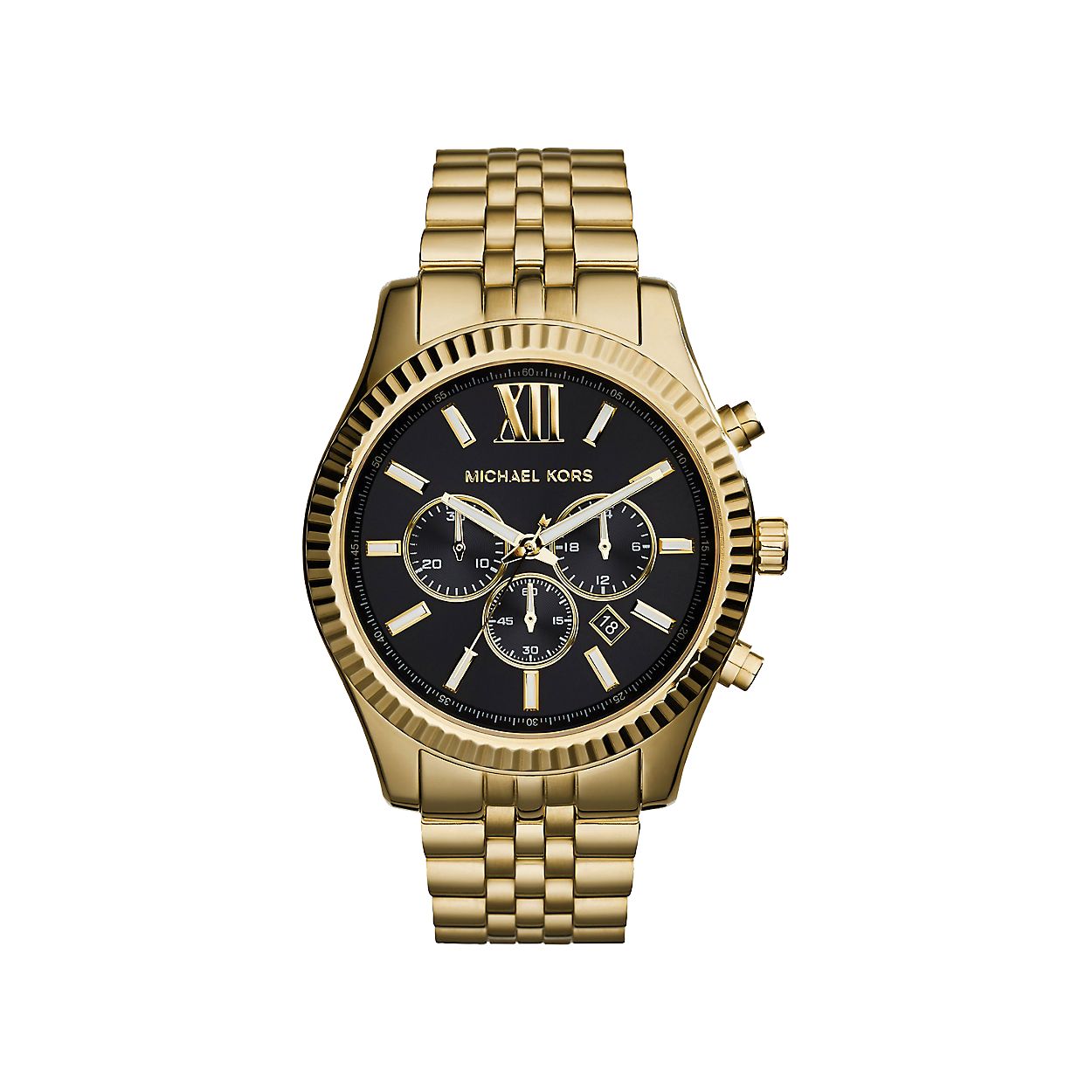 Dit herenhorloge is van het merk Michael Kors. Het is een chrono horloge met een band gemaakt van edelstaal. De diameter van de kast is 44 mm.
De verdere specificaties van het horloge zijn als volgt:
Bandbreedte (mm): 22
Kastmateriaal: edelstaal
Techniek: quartz