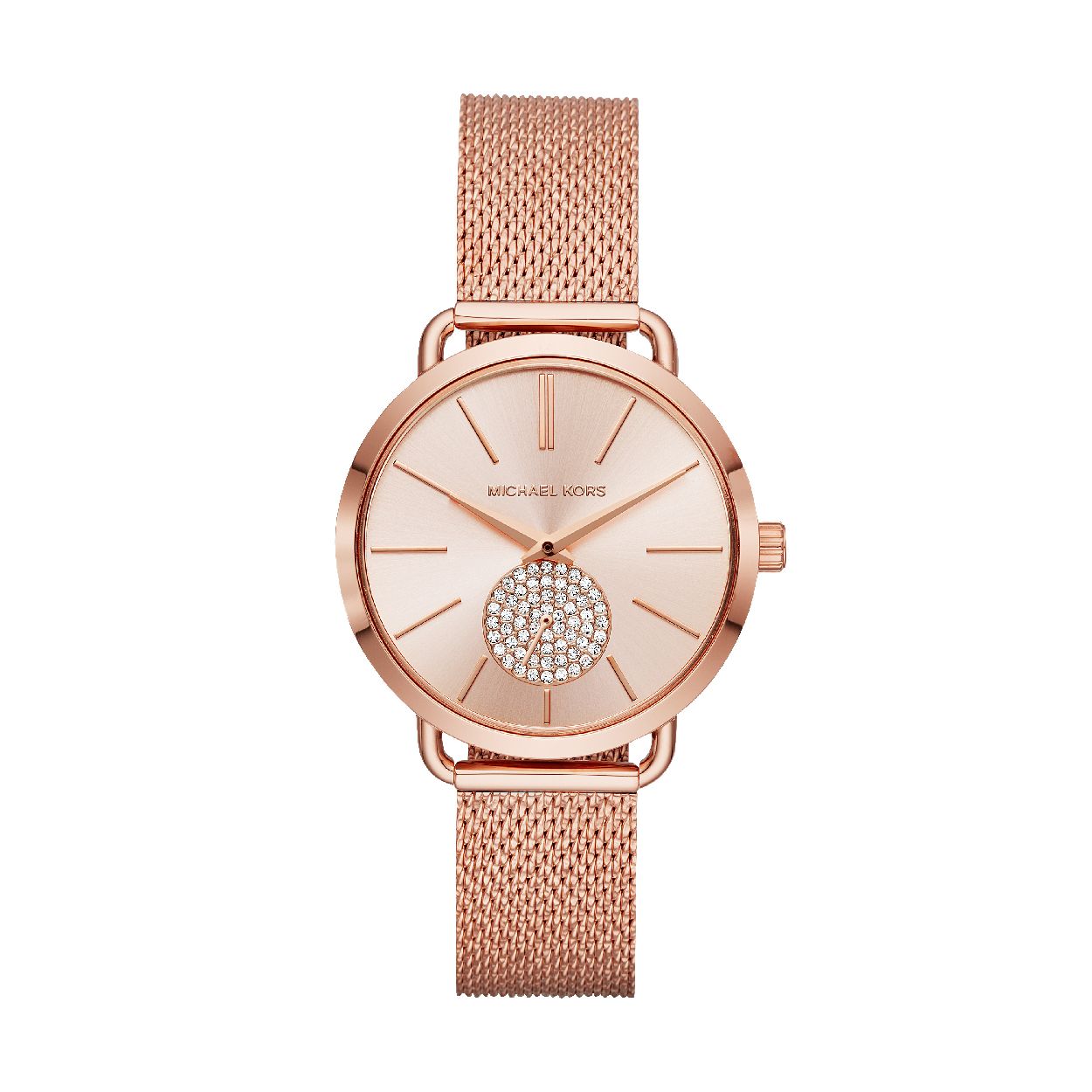 Dit dameshorloge is van het merk Michael Kors. Het is een  horloge met een band gemaakt van edelstaal. De diameter van de kast is 36 mm.
De verdere specificaties van het horloge zijn als volgt:
Bandbreedte (mm): 16
Kastmateriaal: edelstaal
Techniek: quartz