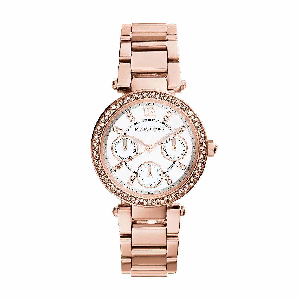Dit dameshorloge is van het merk Michael Kors. Het is een chrono horloge met een band gemaakt van edelstaal. De diameter van de kast is 33 mm.
De verdere specificaties van het horloge zijn als volgt:
Bandbreedte (mm): 10
Kastmateriaal: edelstaal
Techniek: quartz