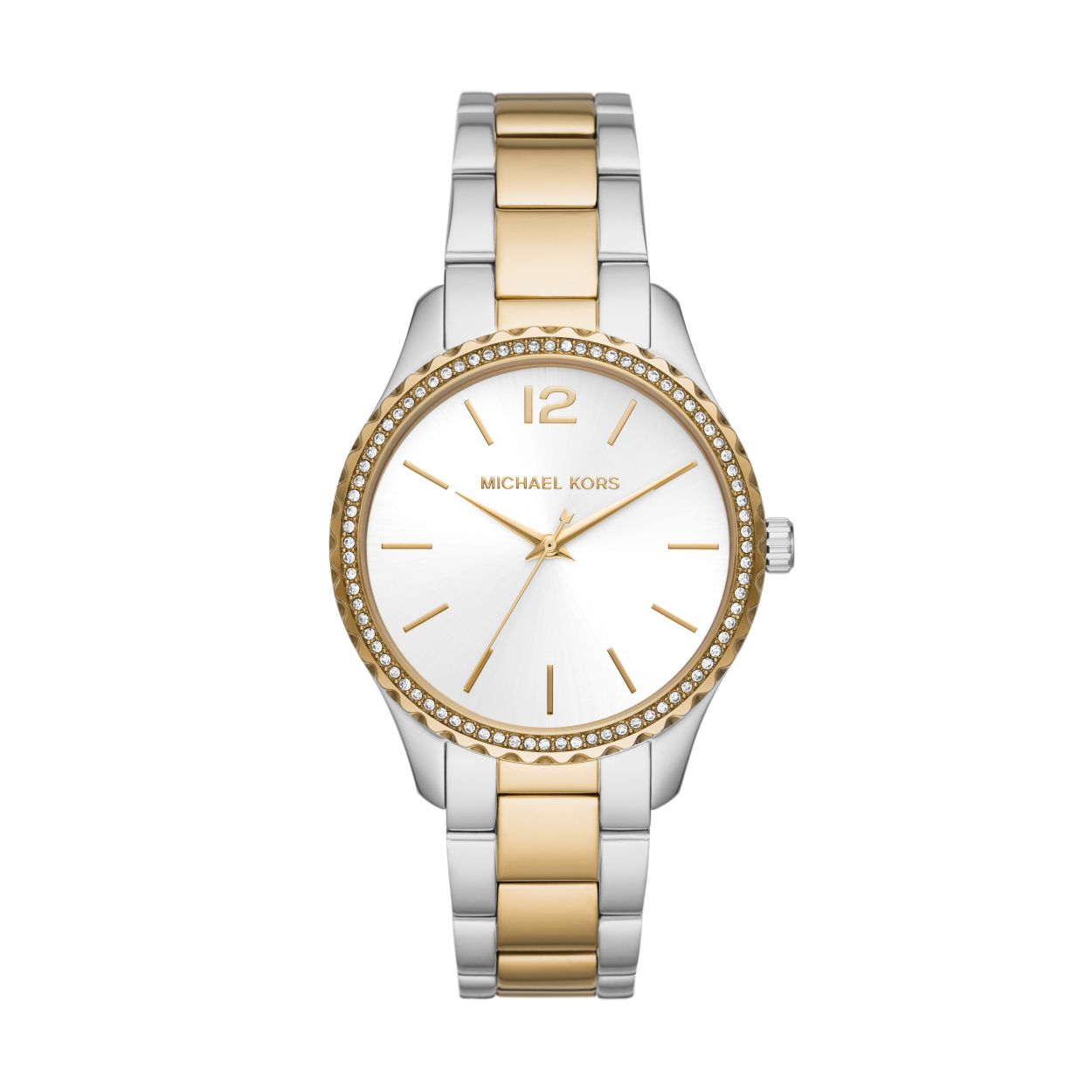 Dit dameshorloge is van het merk Michael Kors. Het is een  horloge met een band gemaakt van edelstaal. De diameter van de kast is 38 mm.
De verdere specificaties van het horloge zijn als volgt:
Bandbreedte (mm): 18
Kastmateriaal: edelstaal
Techniek: quartz