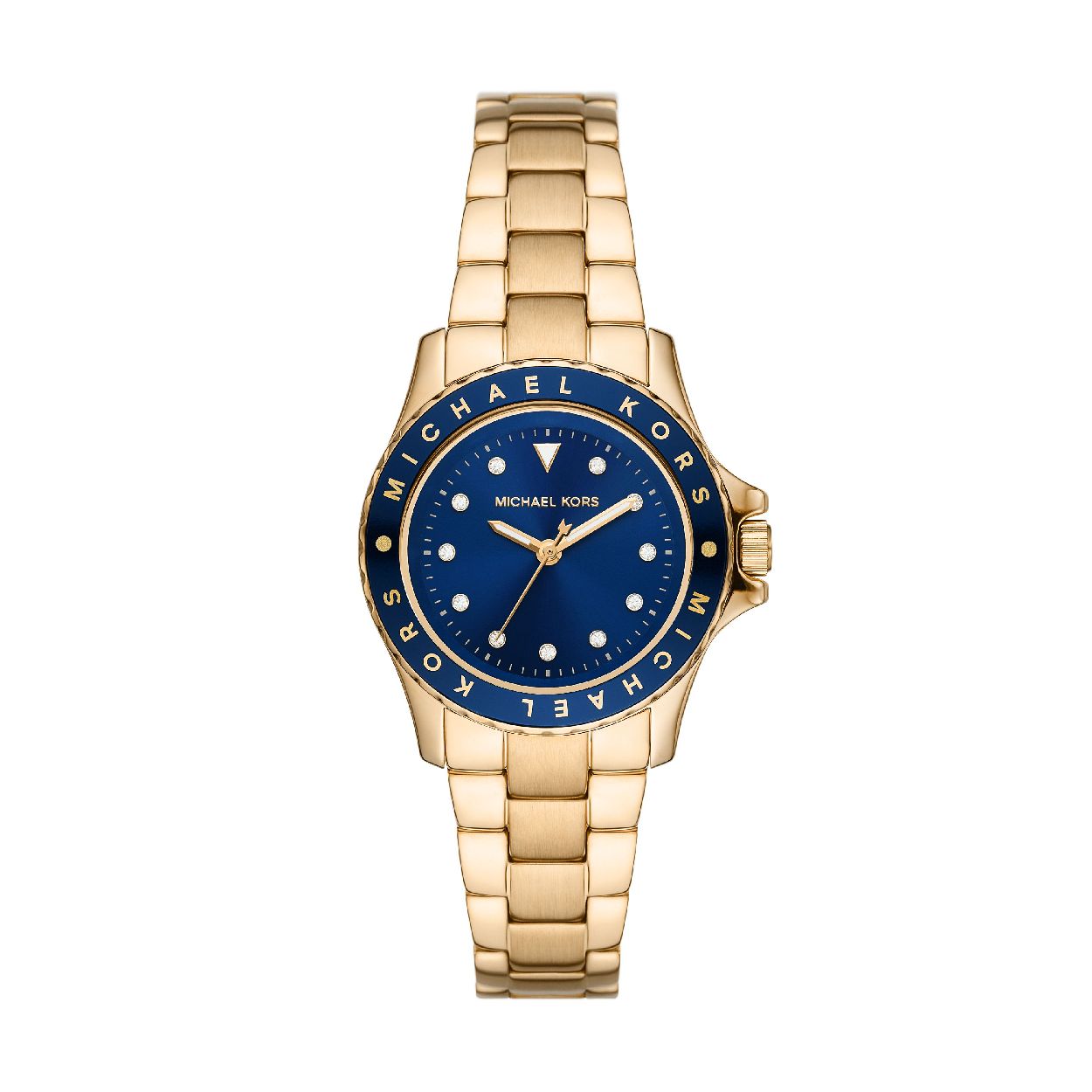 Dit dameshorloge is van het merk Michael Kors. Het is een horloge gemaakt van edelstaal. De diameter van de kast is 33 mm.
 De verdere specificaties van het horloge zijn als volgt:
Bandbreedte (mm): 18
Kastmateriaal: edelstaal
Techniek: quartz
