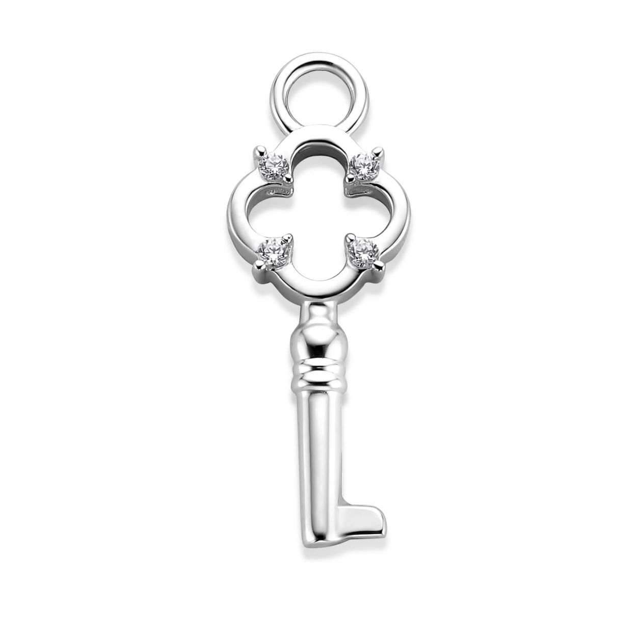 MMM BEDEL KEY 925 ZILVER MET CZ