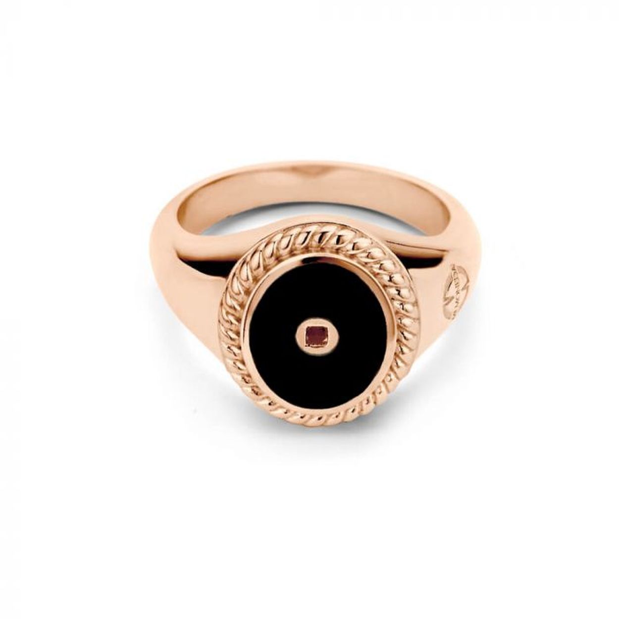 Mi moneda Icons ring rose kleurig met taupe