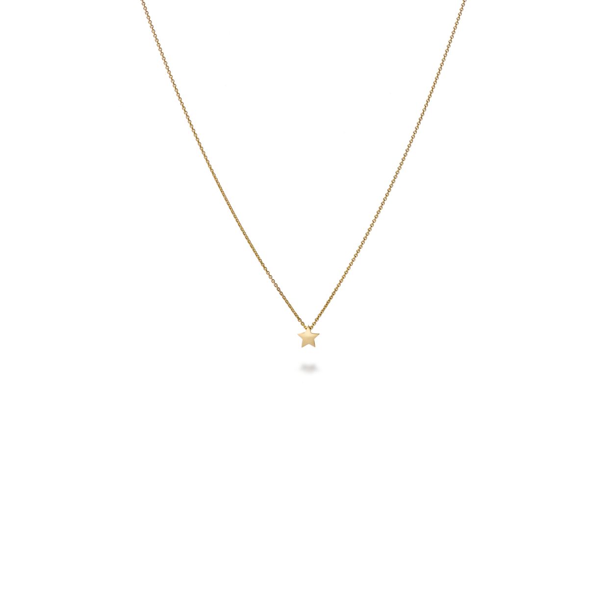 Collier C'est moi star 14kts goud