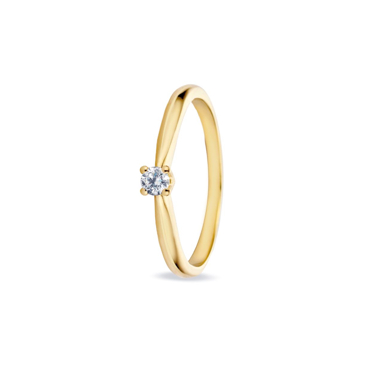 Ring Max 14kts goud met briljant 0,09crt pikee/wesselton

Ring Max is een sierlijke klassieke solitair met een 4 poots V-zetting. Max is verkrijgbaar met een 0.05crt diamant of een 0.09crt diamant. Leverbare goudkleuren: 14kts geel, wit en roségoud. Alle Miss Spring sieraden worden handgemaakt van verantwoord, eerlijk en 100% gerecycled goud.