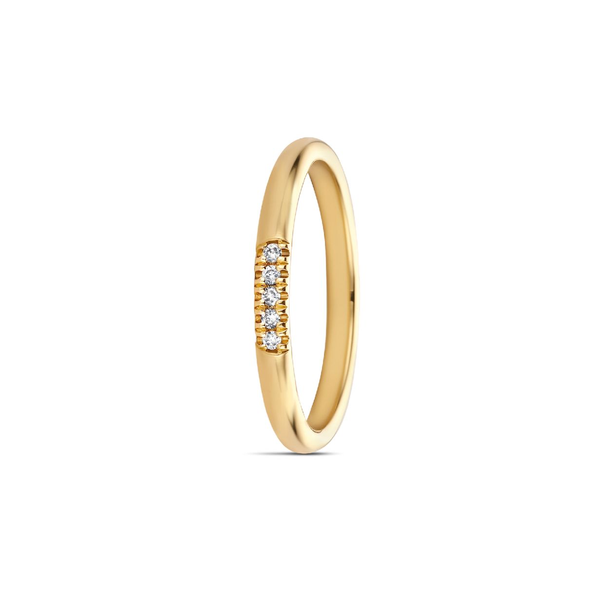 Ring Lexi 14kts goud met diamant briljant geslepen 5/0,05crt
in de diamantkwaliteit pikee/wesselton