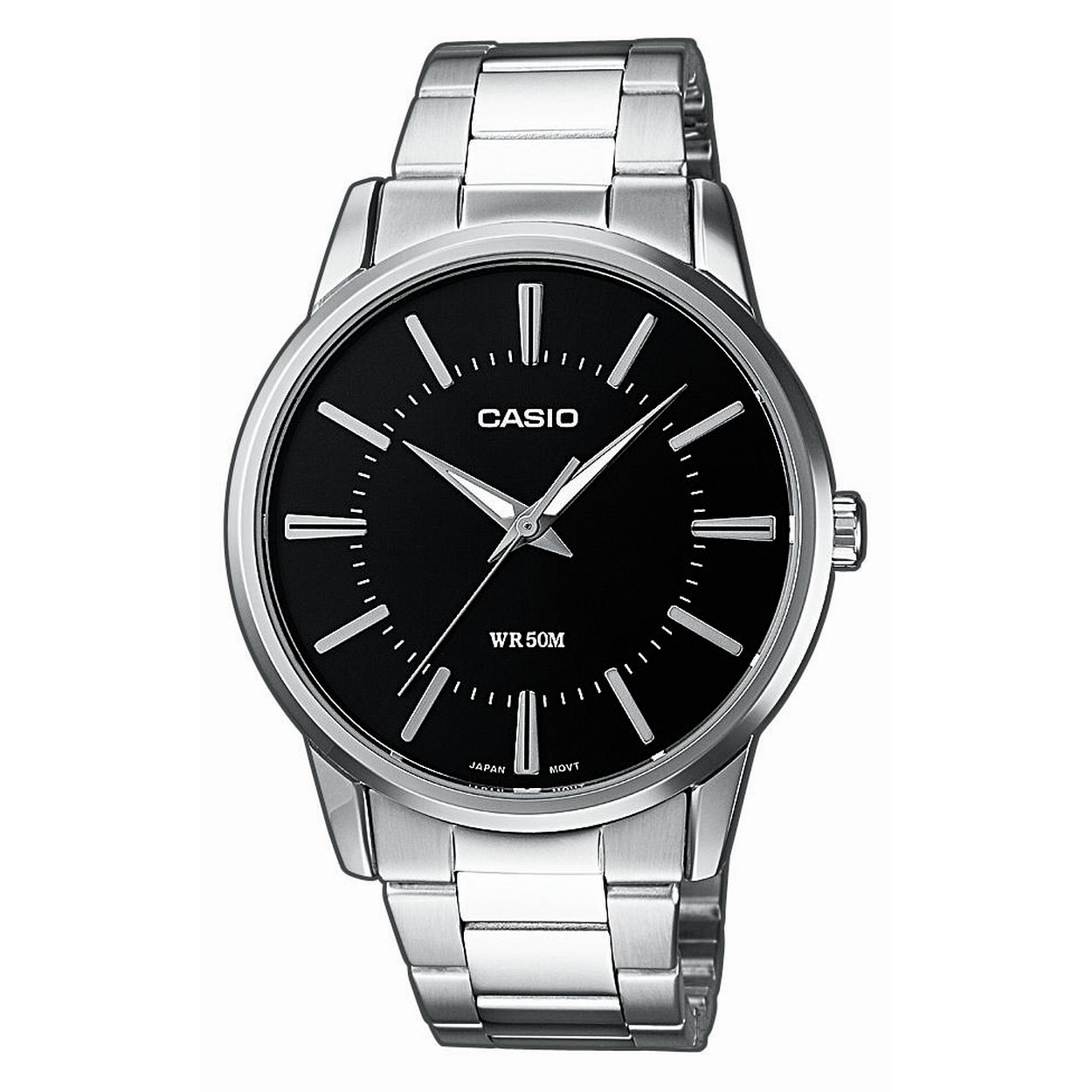 Dit herenhorloge is van het merk Casio. Het is een analoog horloge gemaakt van edelstaal
De verdere specificaties van het horloge zijn als volgt:
Glassoort: mineraal
Kastmateriaal: edelstaal
Waterdichtheid: 5 ATM
Kastkleur: Zilver
Bandmateriaal: Edelstaal
Bandkleur: Zilver
Kastmaat: 40
Wijzerplaatkleur: Zwart
Kastvorm: Rond
Sluiting: Druksluiting