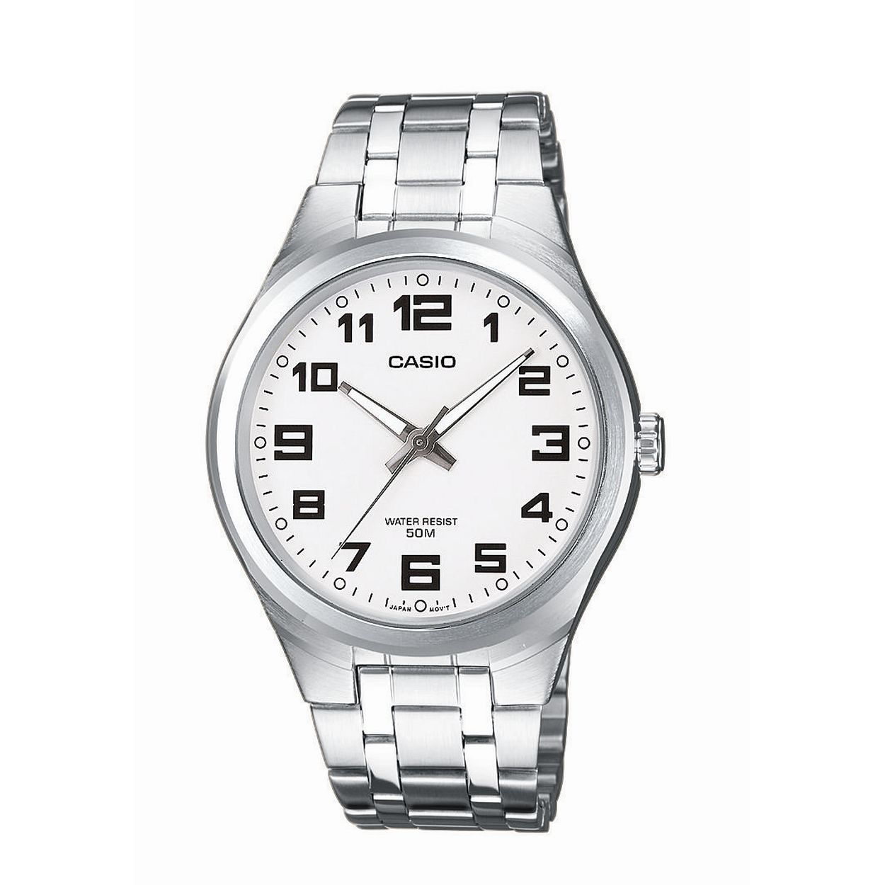 Dit herenhorloge is van het merk Casio. Het is een analoog horloge gemaakt van edelstaal
De verdere specificaties van het horloge zijn als volgt:
Glassoort: mineraal
Kastmateriaal: edelstaal
Waterdichtheid: 5 ATM
Kastkleur: Zilver
Bandmateriaal: Edelstaal
Bandkleur: Zilver
Kastmaat: 39
Wijzerplaatkleur: Wit
Kastvorm: Rond
Sluiting: Druksluiting