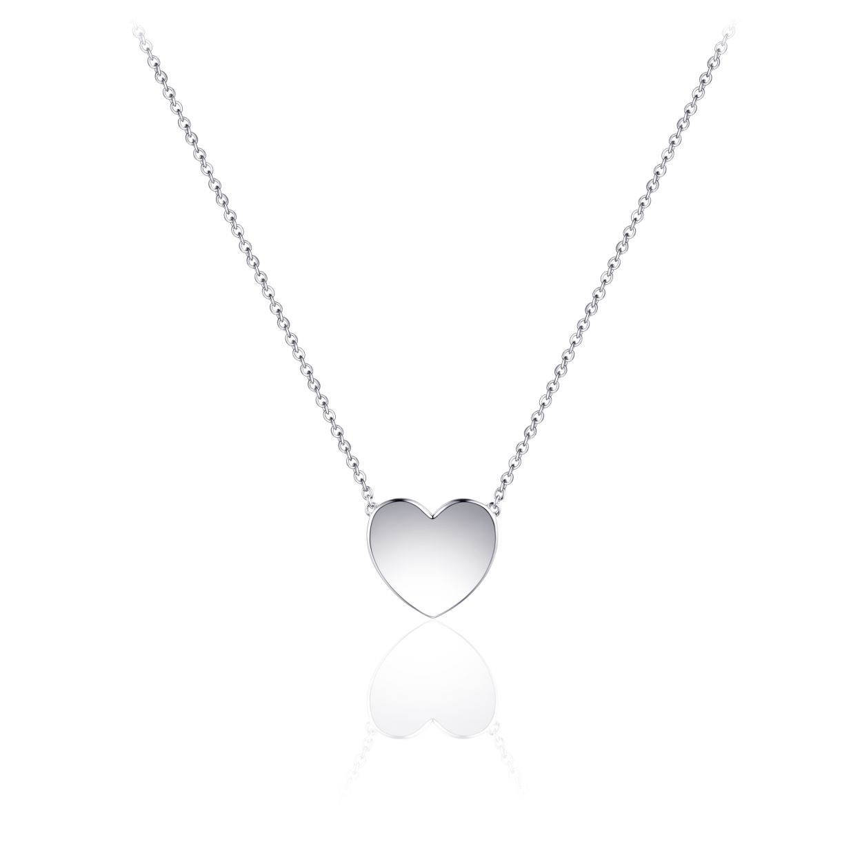 Collier uit de Signals of Love collectie van Gisser Jewels gemaakt van Gerhodineerd Zilver. De lengte van de ketting is 42 + 5 cm.
