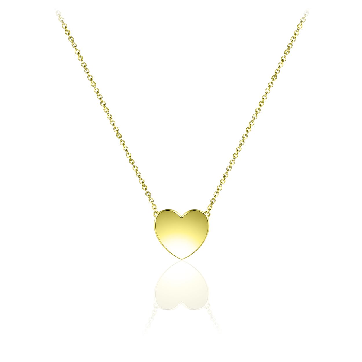 Collier uit de Signals of Love collectie van Gisser Jewels gemaakt van Geel Goud Verguld Zilver. De lengte x breedte is 7 x 7 mm.