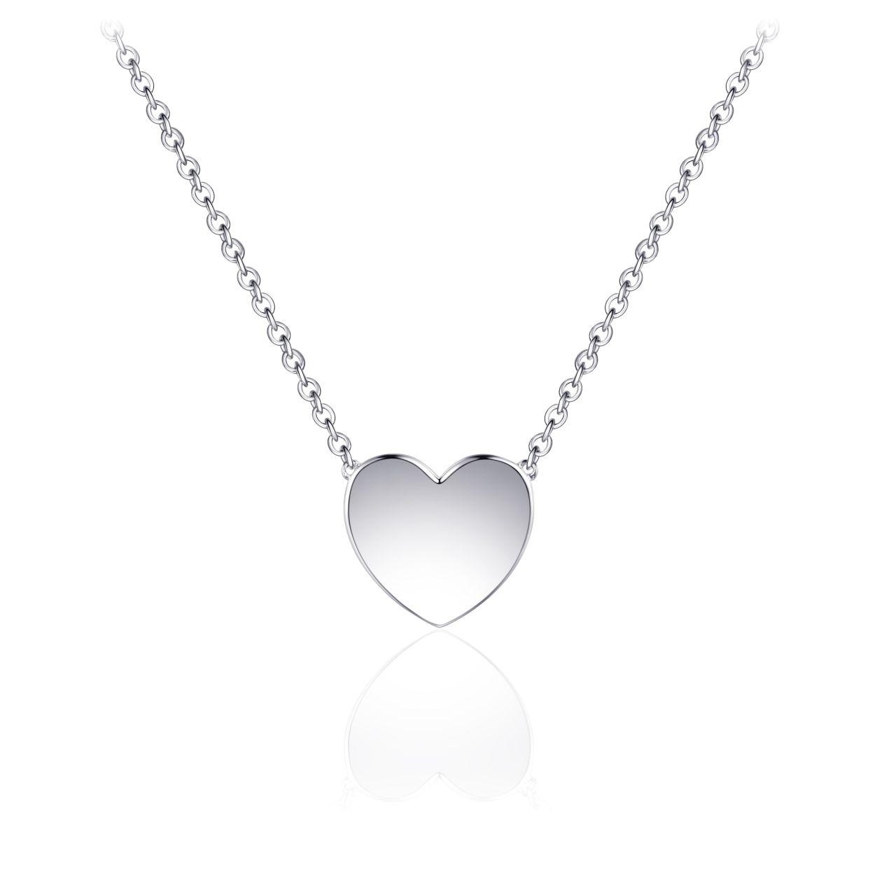 Collier uit de Signals of Love collectie van Gisser Jewels gemaakt van Gerhodineerd Zilver. De lengte x breedte is 10 x 10 mm.