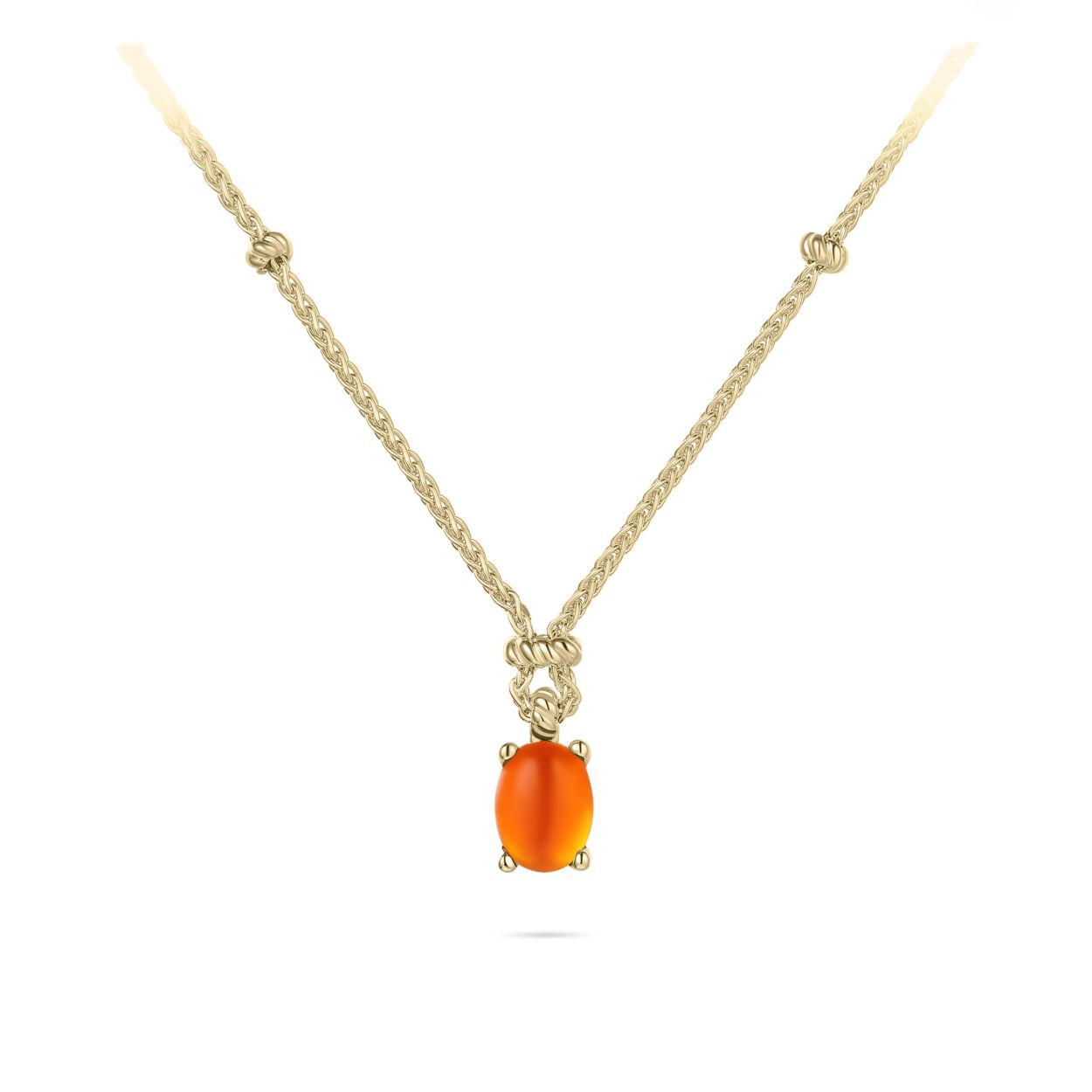 Collier uit de Dashing Details collectie van Gisser Jewels gemaakt van Geel Goud Verguld Zilver. De lengte x breedte is 8 x 6 mm.