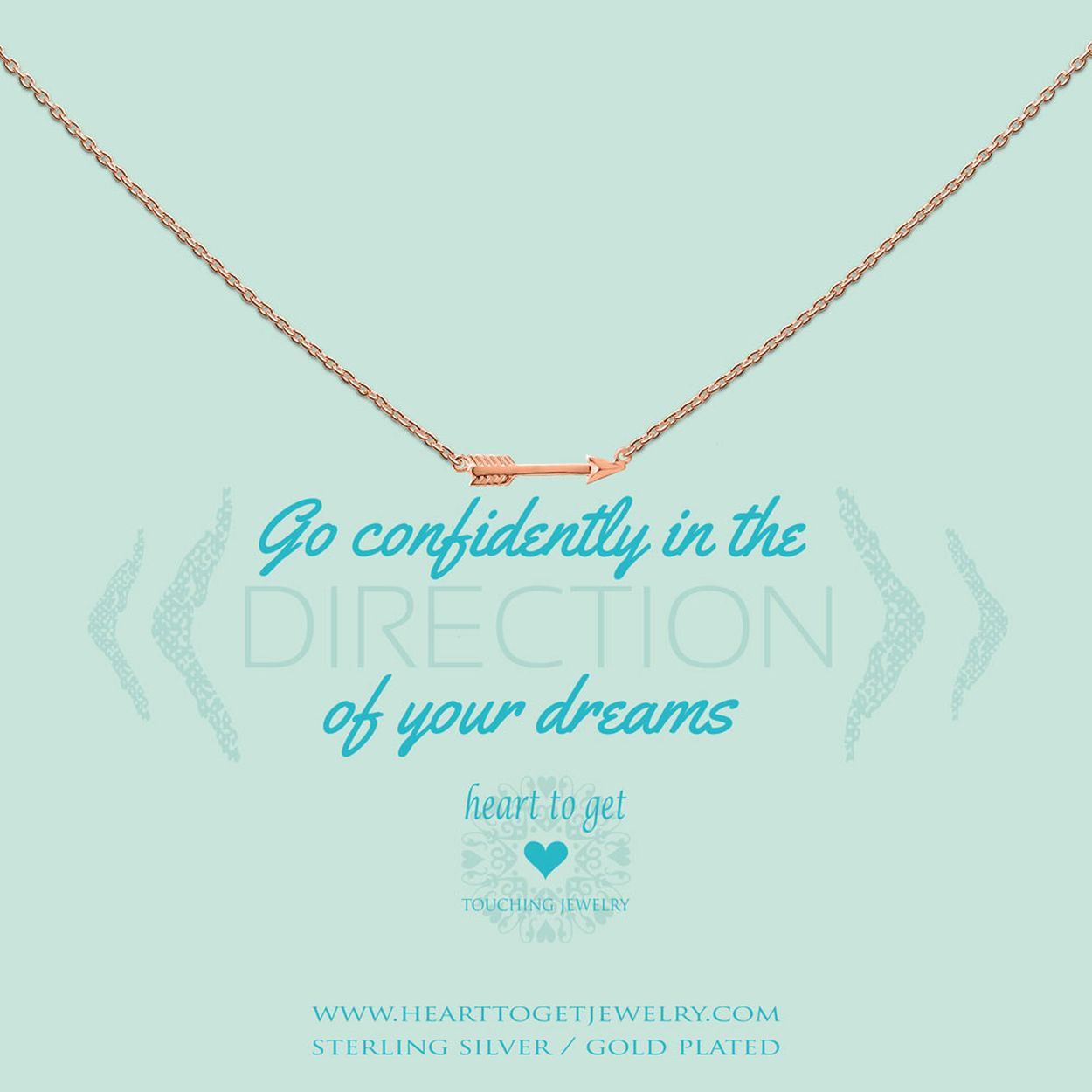 Heart To Get N249Sar15R Ketting Rosegoudkleurig Klein Pijl Is Van De Go Confidently In The Direction Of.. Collectie