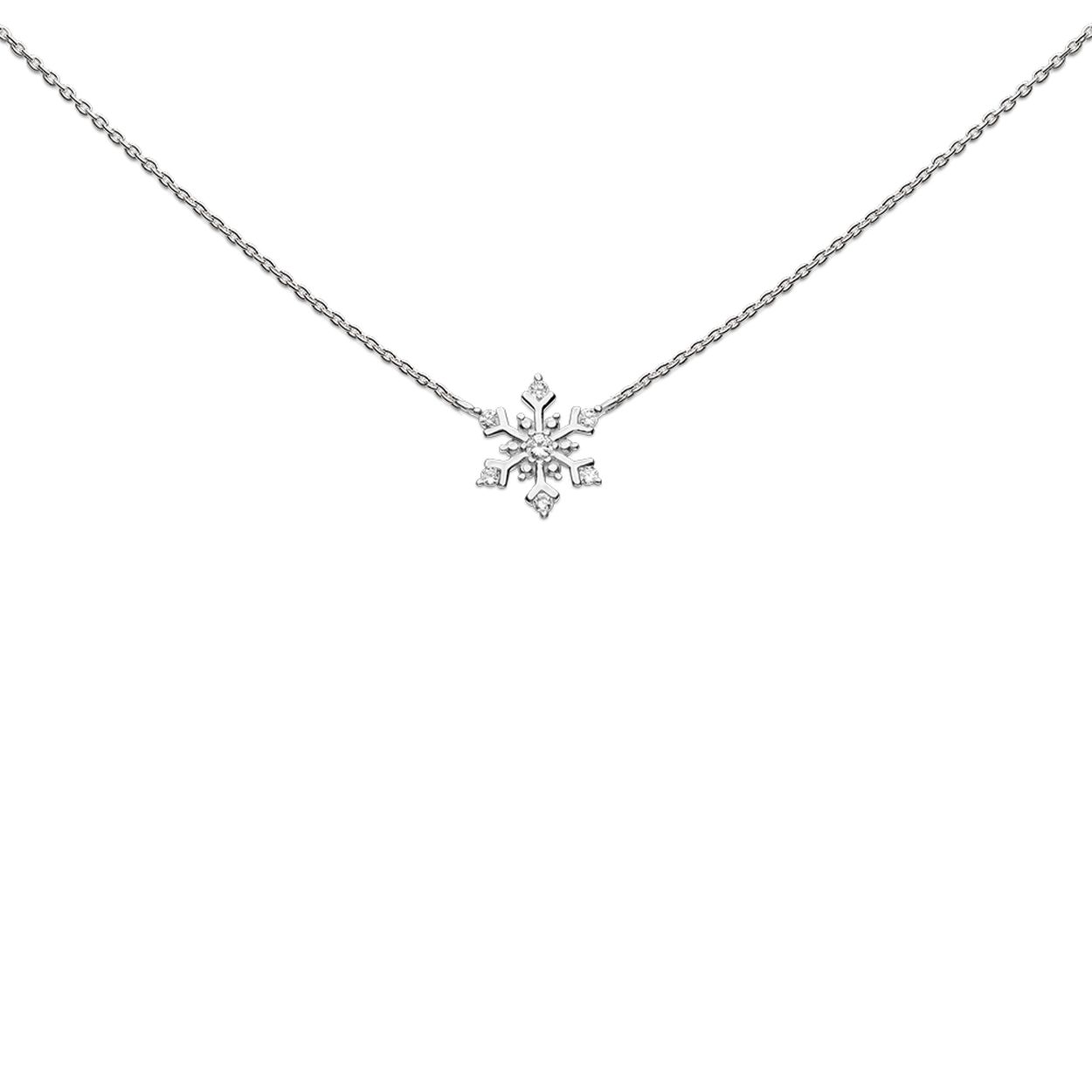 Heart To Get N380Ssz17S Ketting Zilverkleurig Snowflake Zirkonia Is Van De Some People Are Worth Melting For Collectie