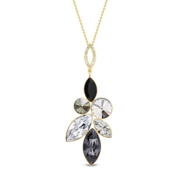 Spark NCG4228MIX1SN Carmen Gilled Jet Necklace, Black Diamond