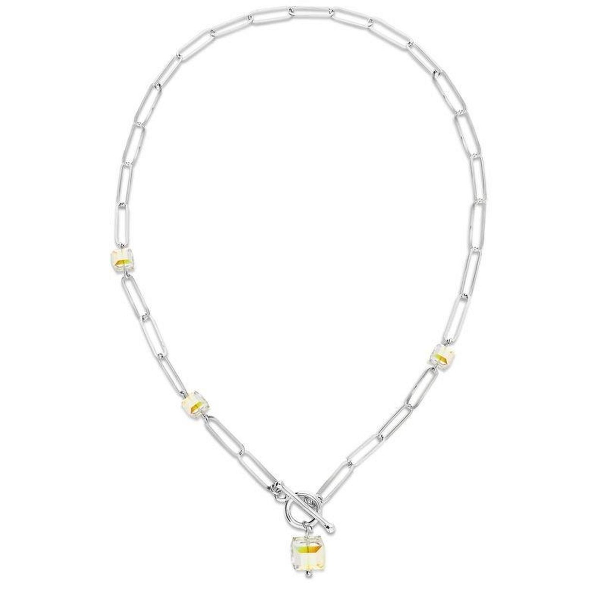 Spark. CUBO necklace Aurore Borealis 45cm