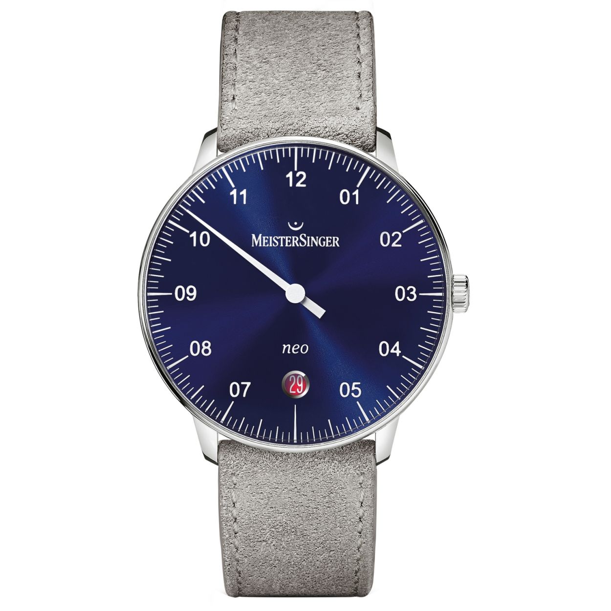 Algemeen
Geslacht: heren
Model: NE908N

Voordelen
- bewegingsenergie
- band echt leer grijs
- wijzerplaat blauw met witte cijfers (arabisch)
- datum
- duidelijke tijdsweergave
- spat waterdicht: handenwassen, regen
- geen batterij nodig
- maat kast 36mm (breedte) 9,7mm (dikte)




