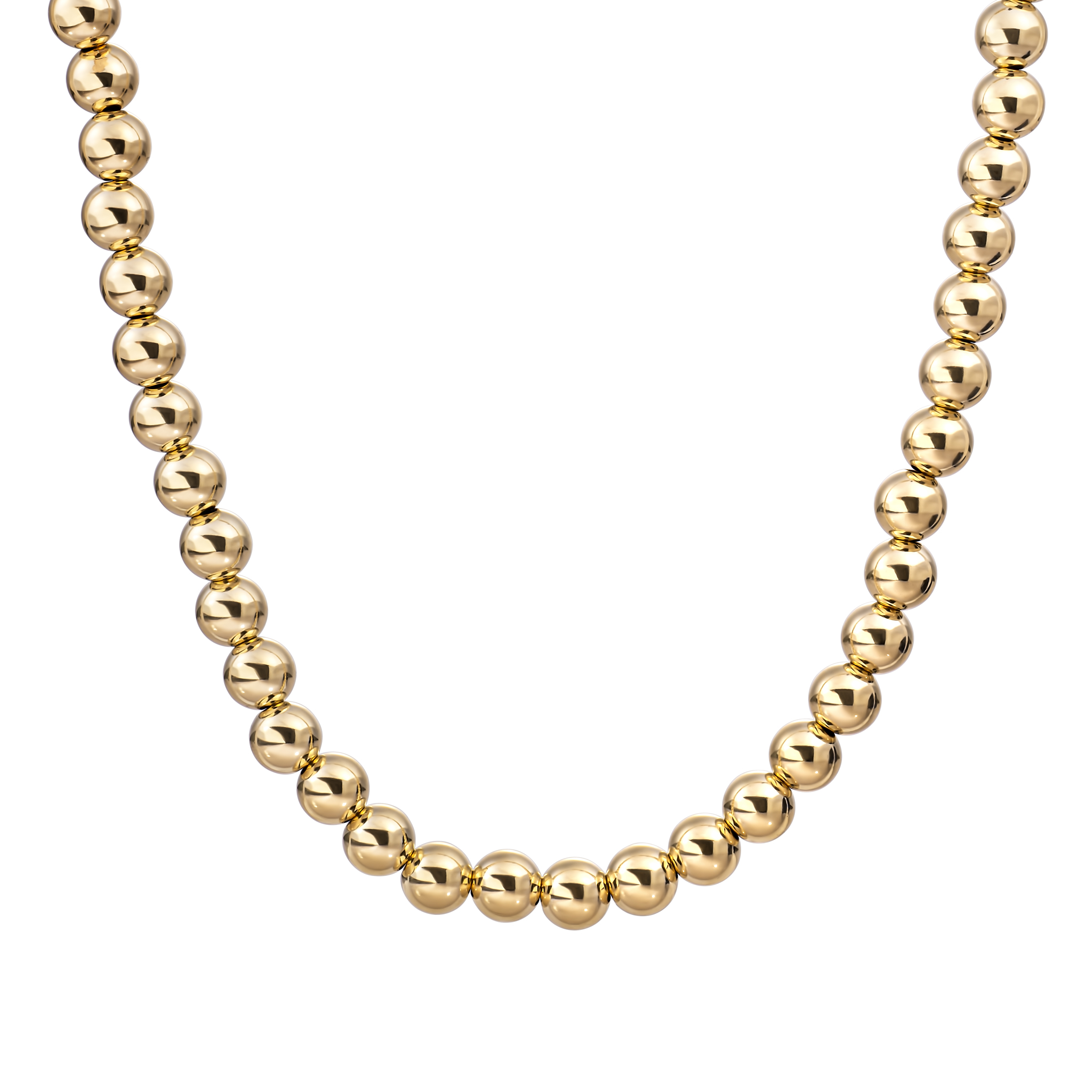 Collier | 8mm Goud - 42cm