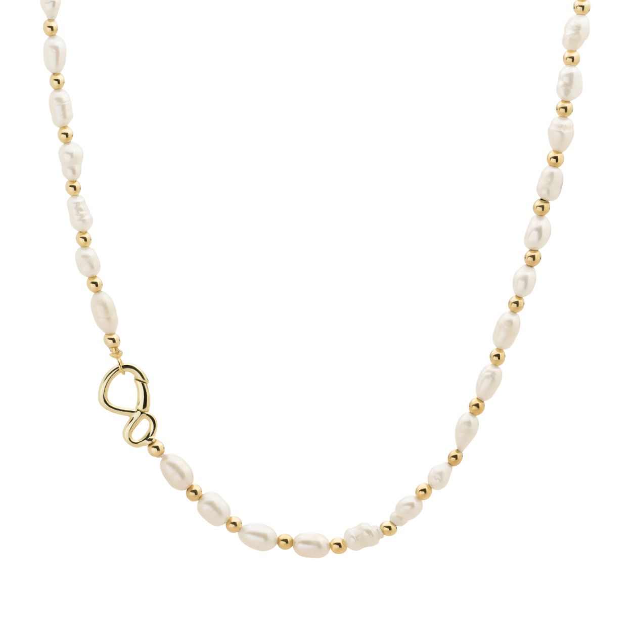 Link Ketting - Goud - Pearl