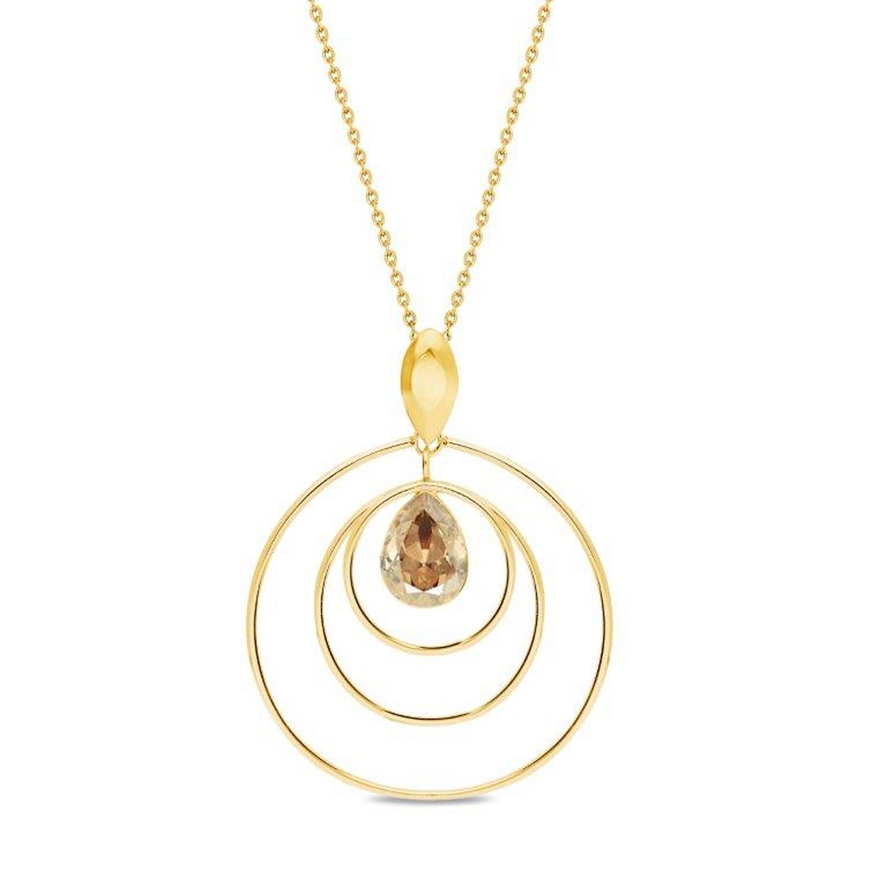Deze collier is van het merk Spark Jewelry. Het is een damessieraad.
Dit collier is gemaakt van echt zilver met een gold coating. 
