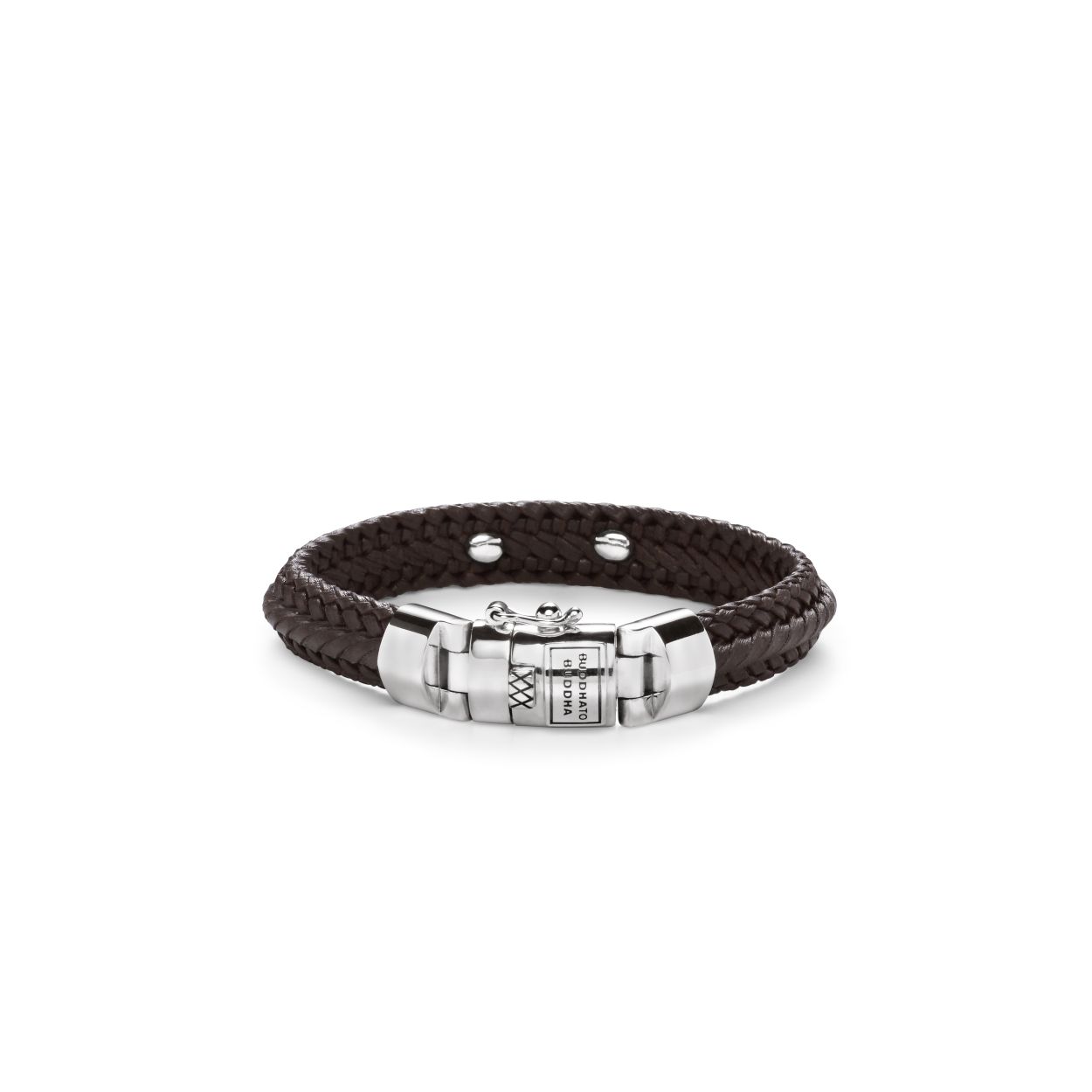 816BR F - Nurul Small Leather armband bruin