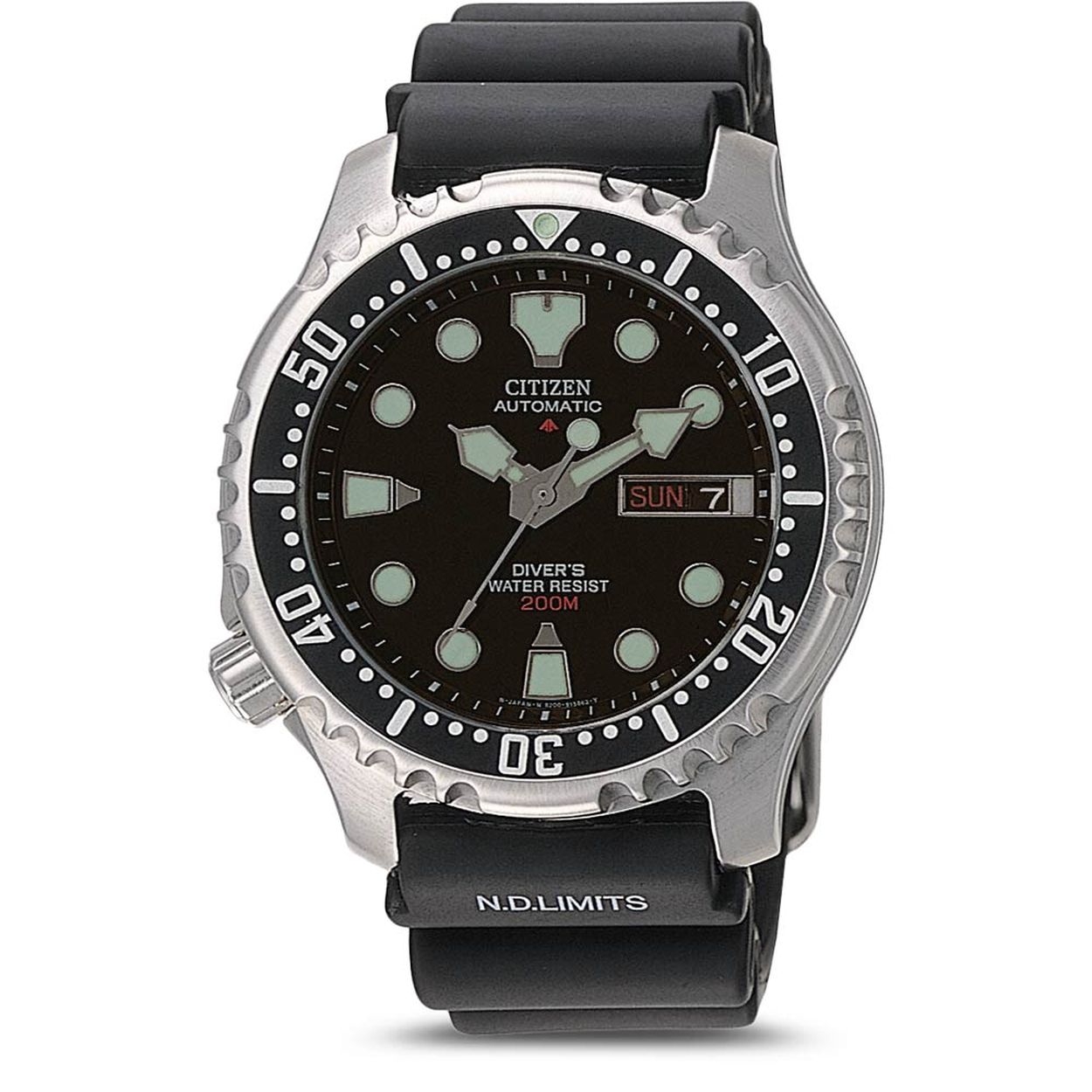 Citizen - Promaster Marine staal duiker automaat met kunststofband 200m WR, Cal.8204