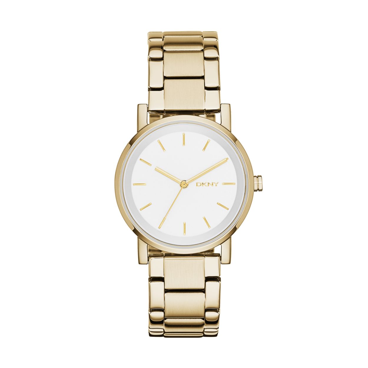 Stijlvol goudkleurig horloge van Donna Karen New York