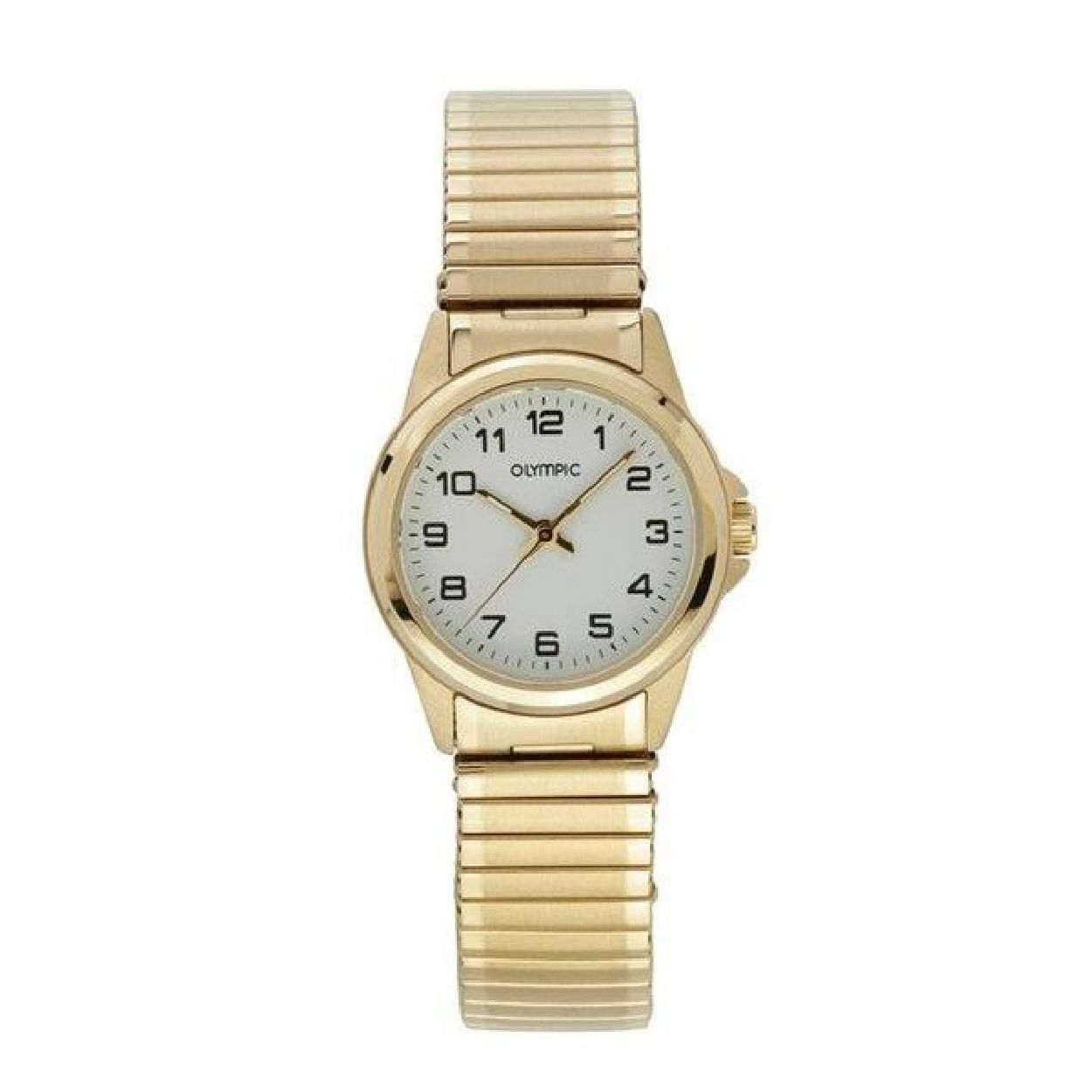 Olympic OL26DDD011 Phoenix Horloge - Staal - Goudkleurig - 27mm

Productomschrijving
Comfortabel en stijlvol! Dit klassieke dameshorloge uit de Phoenix serie van Olympic is voorzien van een goudkleurige rekband met hoog draagcomfort. Door het easy adjust systeem kan de band heel eenvoudig aan de polsmaat worden aangepast. Met een witte wijzerplaat, een subtiele kastdiameter van 27mm en een duidelijk afleesbare index (Arabisch) is de OL26DDD011 de perfecte match bij je casual look. Betaalbare luxe met Olympic!

Waterdichtheid 10 ATM
Dit horloge is bestand tegen watersporten, zoals zwemmen, duiken in het zwembad en snorkelen.

Het merk
Een mooi horloge hoeft niet duur te zijn! Het Nederlandse horlogemerk Olympic levert stoere chronografen, slimline series, digitale uurwerken en elegante dameshorloges. De prijs-kwaliteitverhouding staat bij Olympic hoog in het vaandel met prijzen die uiteenlopen van � 34,95 tot en met � 139,00.

100% Nederlands ontwerp, waterdicht en standaard 3 jaar fabrieksgarantie.

Specificaties
- Ronde kastvorm, 27mm
- Goudkleurige stalen horlogekast
- Witte wijzerplaat
- Goudkleurige stalen rekband
- 10 ATM (Zwemmen en snorkelen)
- EAN: 8718465509106
- Standaard 3 jaar fabrieksgarantie
