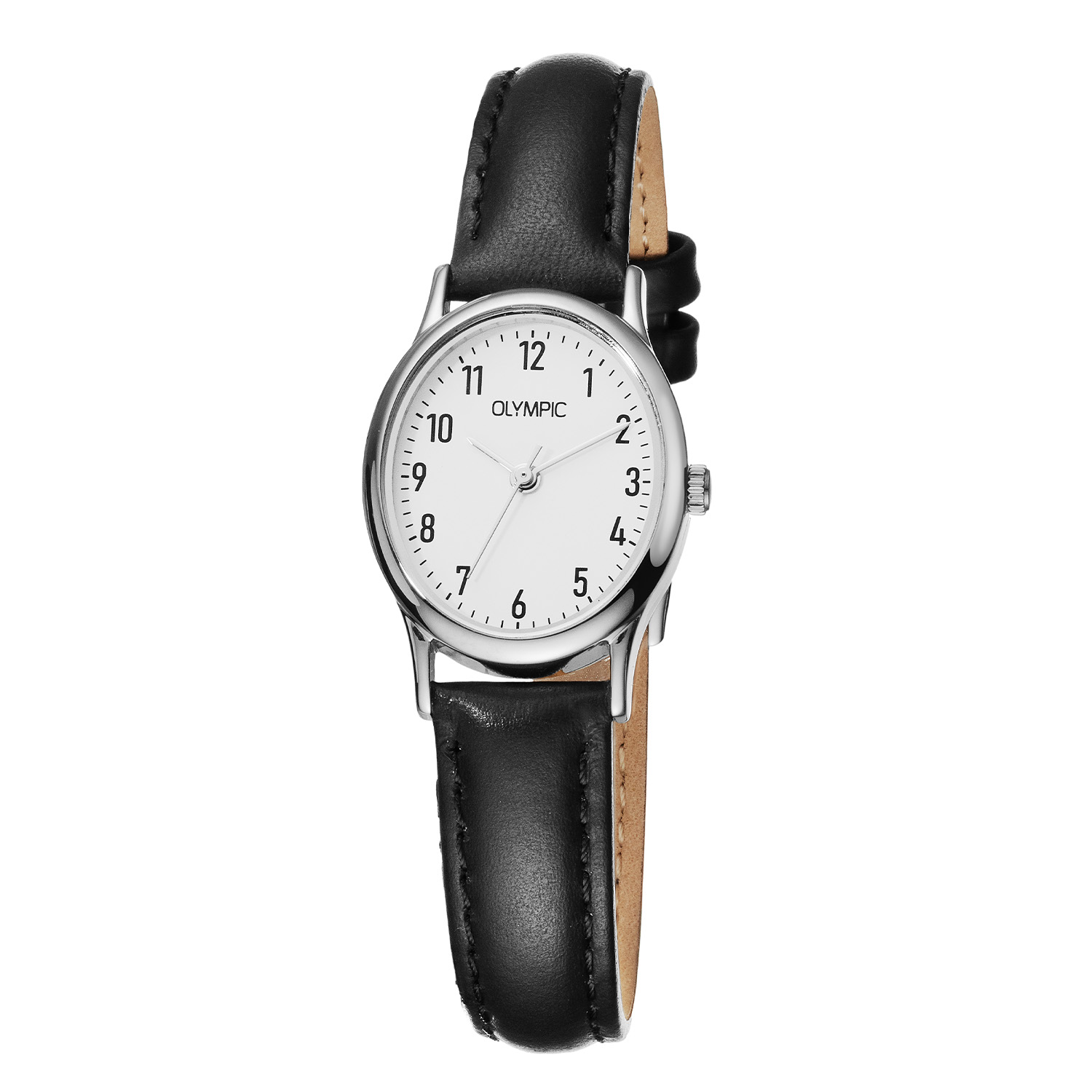 Olympic OL26DSL049 Sophie Horloge Dames Leer 27mm 
Dit unieke Olympic horloge met artikelnummer: OL26DSL049 is een dameshorloge met een classic uitstraling. De stalen ovale kast heeft een gladde bezel en een witte wijzerplaat met Arabische cijfers. Dit geeft het horloge een chique uiterlijk. Aan de stalen kast zit een zwarte lerenband met een gespsluiting. Het horloge heeft een mineraalglas, een doorsnee van 27mm en is 3ATM.

Waterdichtheid 3ATM
Dit horloge is niet bestand tegen water bij het zwemmen en douchen. Dit horloge is niet bestand tegen (grote) waterdruk dus je kunt er niet mee duiken.

Het merk:
Een mooi horloge hoeft niet duur te zijn! Het Nederlandse horlogemerk Olympic levert stoere chronografen, slimline series, digitale uurwerken en elegante dameshorloges. De prijs-kwaliteitverhouding staat bij Olympic hoog in het vaandel met prijzen die uiteenlopen van € 34,95 tot en met € 159,00.

100% Nederlands ontwerp, waterdicht en standaard 3 jaar fabrieksgarantie.

Specificaties:
- Ovale kast Ø 27mm
- Stalen horlogekast
- Witte wijzerplaat
- Lerenband
- 3ATM 
- Standaard 3 jaar fabrieksgarantie
- Mineraalglas