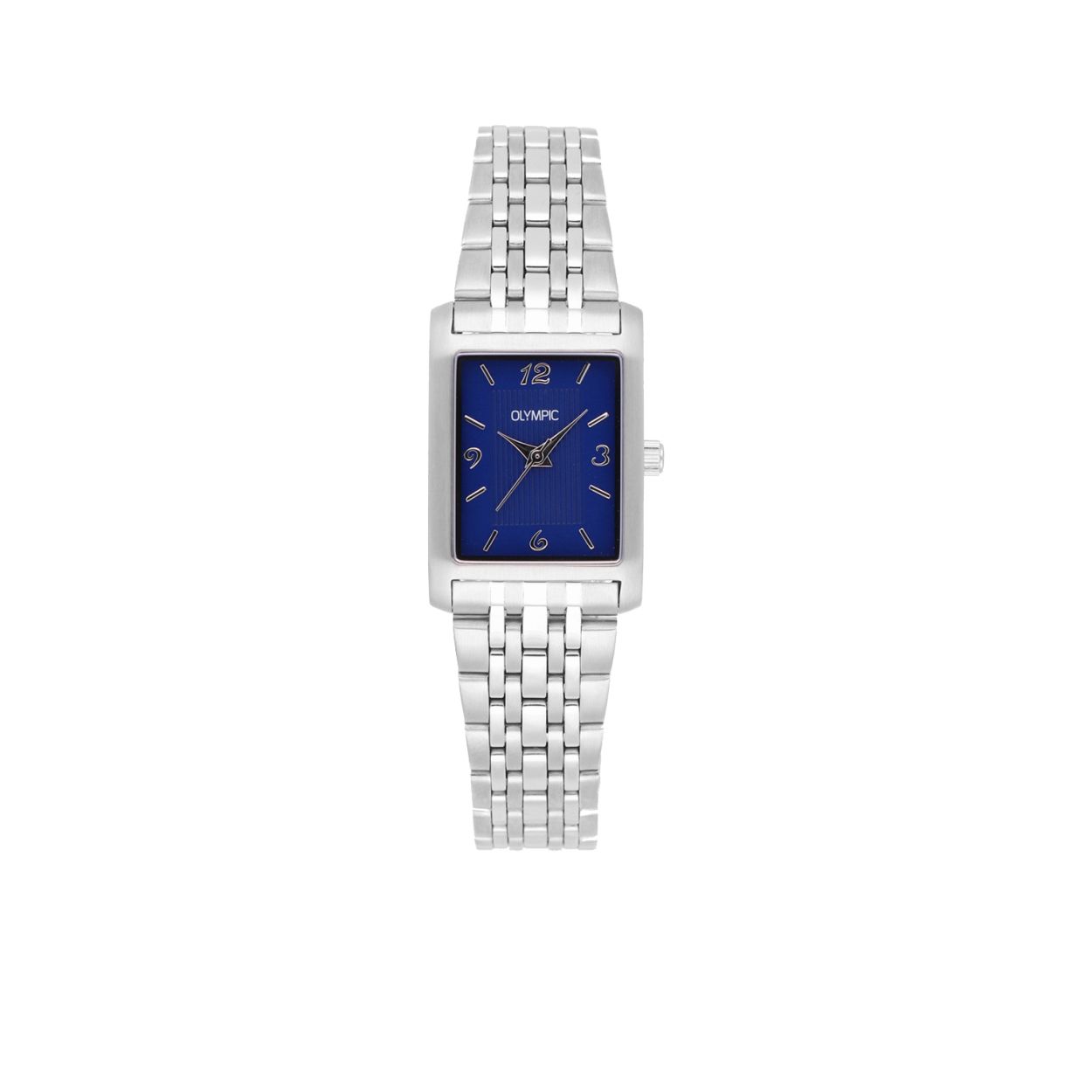 Olympic dameshorloge zilverkleurig 30mm OL26DSS128. Een mooi dameshorloge met een trendy look uitgevoerd met een horlogeband van staal in de kleur zilverkleurig die sluit middels een vouwsluiting met drukknop. De kast is zilverkleurig uitgevoerd en heeft mineraalglas. De wijzerplaat is mooi afgewerkt en is blauw. De diameter van dit horloge is 30 mm en de hoogte bedraagt 7 mm. Dit model is tot 5 bar, douchen en heeft een totale lengte van 24 mm. U heeft 2 jaar garantie op het uurwerk.De collectie varieert van de eenvoudige dames- en herenhorloges tot horloges die zijn uitgevoerd met een chronograaf. Daarnaast zijn er modellen met een digitaal uurwerk, er zijn al modellen waarmee aan de kassa betaald kan worden. Olympic horloges kunnen stoer, sportief en casual zijn waarbij trends altijd worden gevolgd. De prijs-kwaliteitsverhouding is erg goed te noemen. Als gebruikte materialen wordt altijd stainless steel, leer, mineraalglas en saffierglas gebruikt. Olympic horloges zijn modieus en geinspireerd op het dagelijks leven.