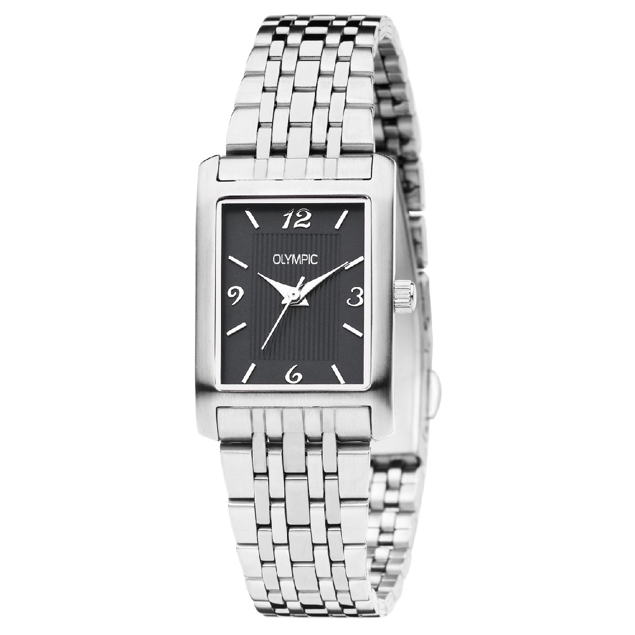 Olympic OL26DSS129 Oregon Horloge - Staal - Goudkleurig - 30mm

Productomschrijving
Op zoek naar een zilverkleurig dameshorloge met rechthoekige horlogekast? Dan is de OL26DSS129 uit de Oregon serie van Olympic perfect voor jou! Dit elegante accessoire beschikt over een luxe schakelband en heeft een rechthoekige horlogekast. Het streepjes patroon in het middelste gedeelte van de zwarte wijzerplaat in combinatie met de zilverkleurige sierlijke wijzers en index zorgen ervoor dat dit horloge een en al vrouwelijkheid uitstraalt.

Waterdichtheid 5 ATM
Dit horloge is bestand tegen water bij het zwemmen en douchen. Dit horloge is niet bestand tegen (grote) waterdruk dus je kunt er niet mee duiken. 

Het merk
Een mooi horloge hoeft niet duur te zijn! Het Nederlandse horlogemerk Olympic levert stoere chronografen, slimline series, digitale uurwerken en elegante dameshorloges. De prijs-kwaliteitverhouding staat bij Olympic hoog in het vaandel met prijzen die uiteenlopen van � 34,95 tot en met � 139,00.

100% Nederlands ontwerp, waterdicht en standaard 3 jaar fabrieksgarantie.

Specificaties
- Rechthoekige kastvorm, 30mm
- Zilverkleurige stalen horlogekast
- Zwarte wijzerplaat
- Zilverkleurige stalen horlogeband
- 5 ATM (Regen- & spatwaterdicht)
- EAN: 8718465742282
- Standaard 3 jaar fabrieksgarantie

