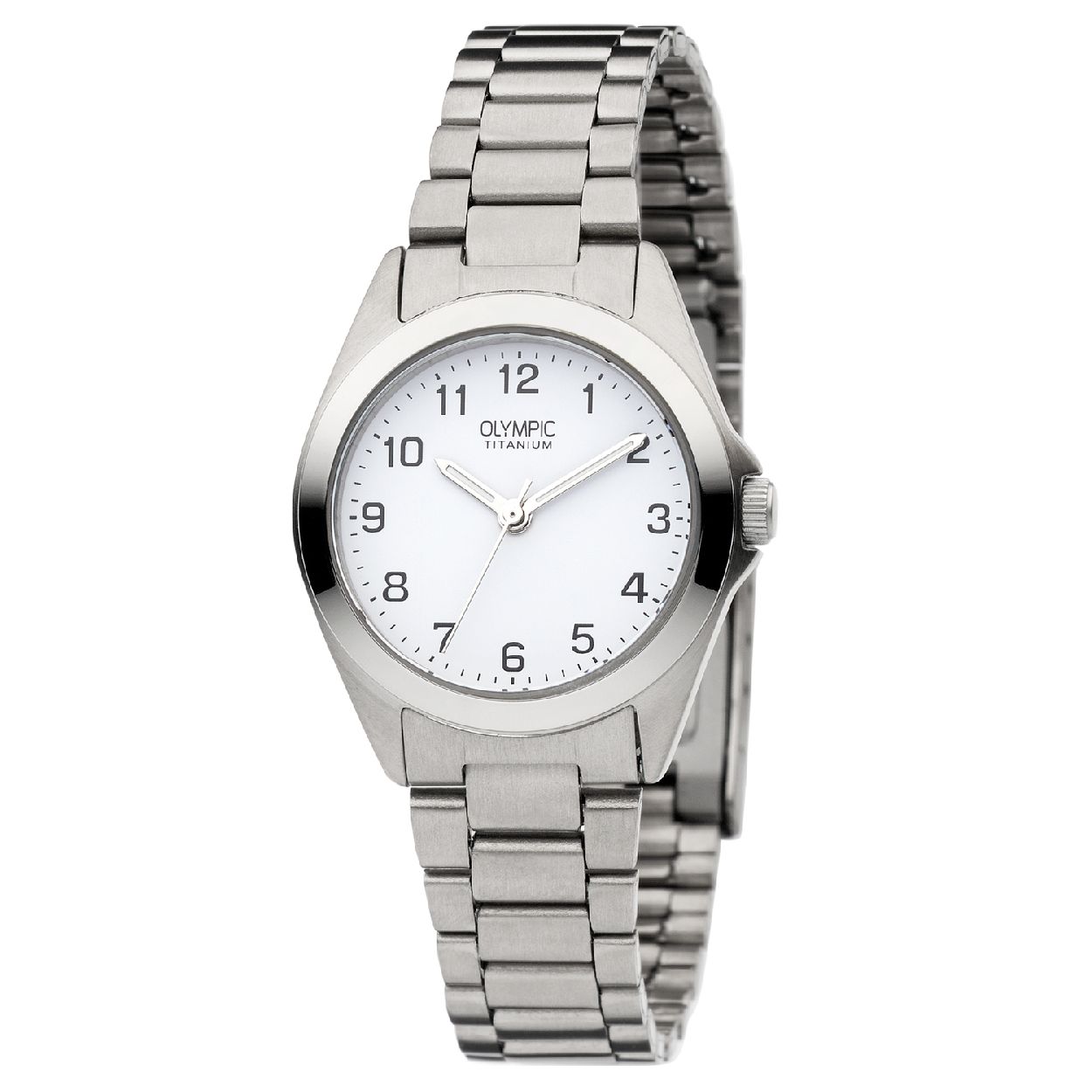 Olympic OL26DTT093 Tucson Horloge - Titanium - Zilverkleurig - 27mm

Productomschrijving
Op zoek naar een titanium horloge? Dit dameshorloge uit de Tucson serie van Olympic heeft een tijdloos design en is voorzien van een titanium horlogekast en -band. Huidvriendelijk, sterk en licht van gewicht! De frisse witte wijzerplaat van de OL26DTT093 is duidelijk afleesbaar en beschikt over een Arabische index. Dit casual titanium horloge is gemakkelijk te combineren met iedere outfit.

Waterdichtheid 5 ATM
Dit horloge is bestand tegen water bij het zwemmen en douchen. Dit horloge is niet bestand tegen (grote) waterdruk dus je kunt er niet mee duiken.

Het merk
Een mooi horloge hoeft niet duur te zijn! Het Nederlandse horlogemerk Olympic levert stoere chronografen, slimline series, digitale uurwerken en elegante dameshorloges. De prijs-kwaliteitverhouding staat bij Olympic hoog in het vaandel met prijzen die uiteenlopen van � 34,95 tot en met � 139,00.

100% Nederlands ontwerp, waterdicht en standaard 3 jaar fabrieksgarantie.

Specificaties
- Ronde kastvorm, 27mm
- Zilverkleurige titanium horlogekast
- Grijze wijzerplaat
- Zilverkleurige titanium horlogeband
- 5 ATM (Regen- & spatwaterdicht)
- EAN: 8718465783971
- Standaard 3 jaar fabrieksgarantie
