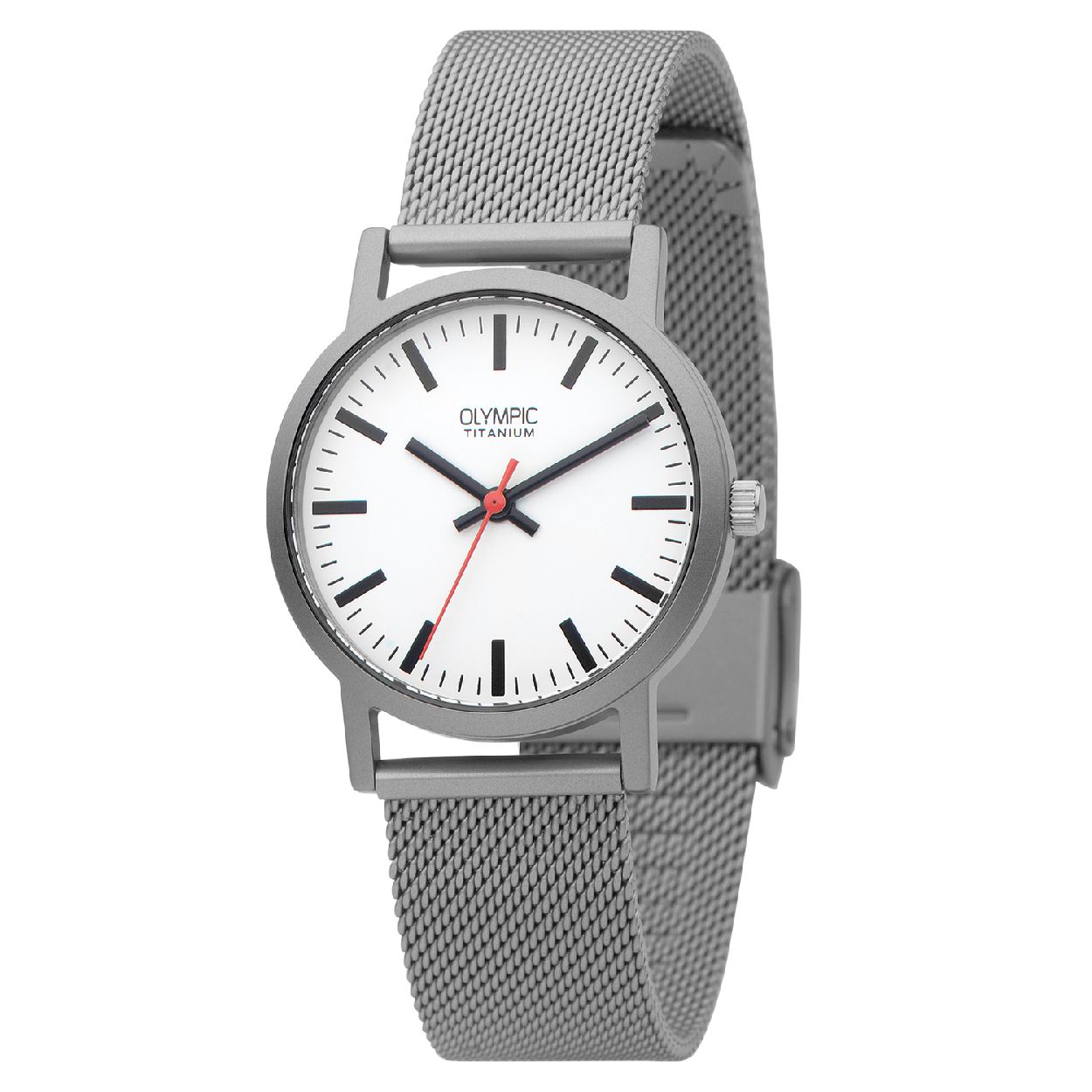 Olympic OL26DTT095 Austin Horloge - Titanium - Zilverkleurig - 30mm