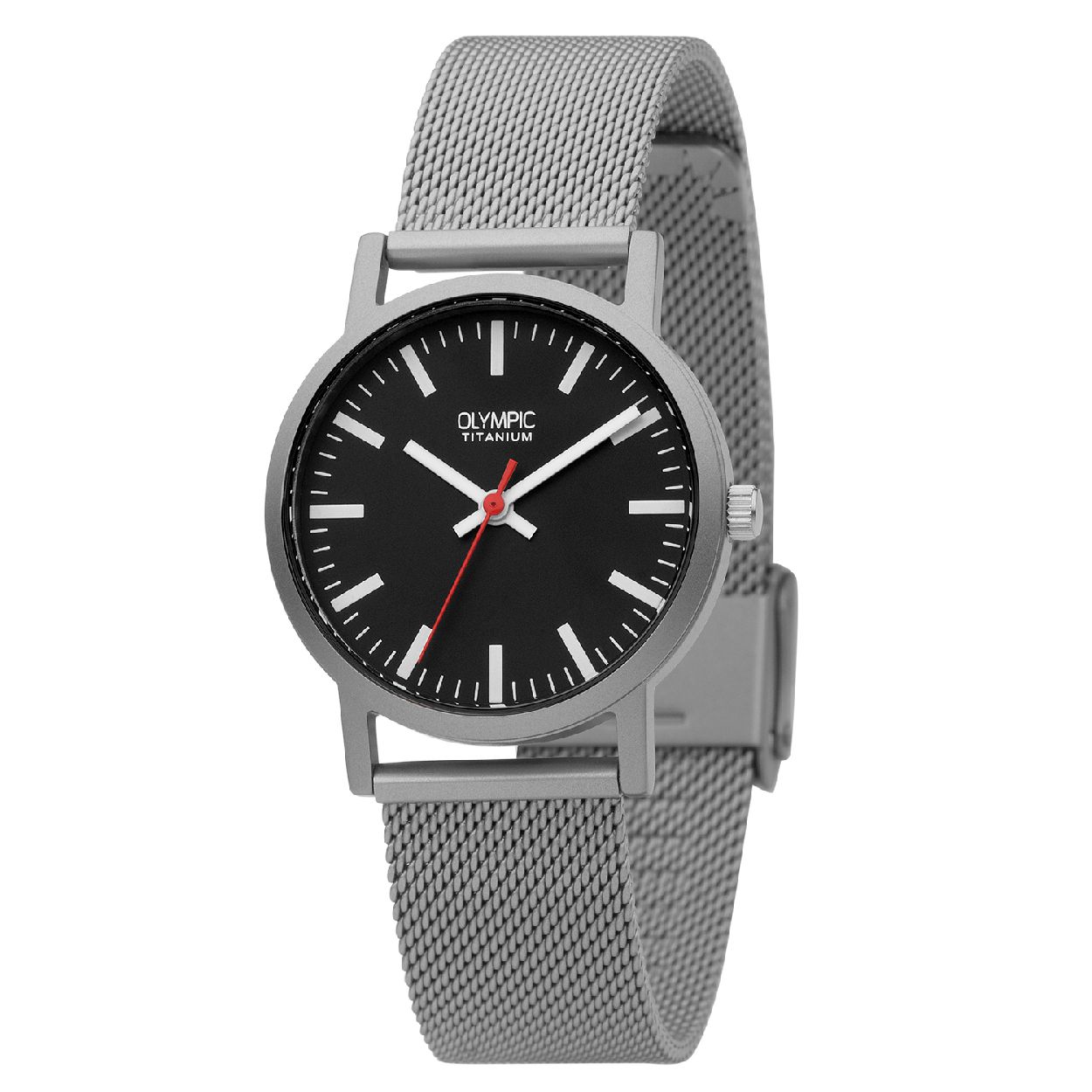 Olympic OL26DTT096 Austin Horloge - Titanium - Zilverkleurig - 30mm