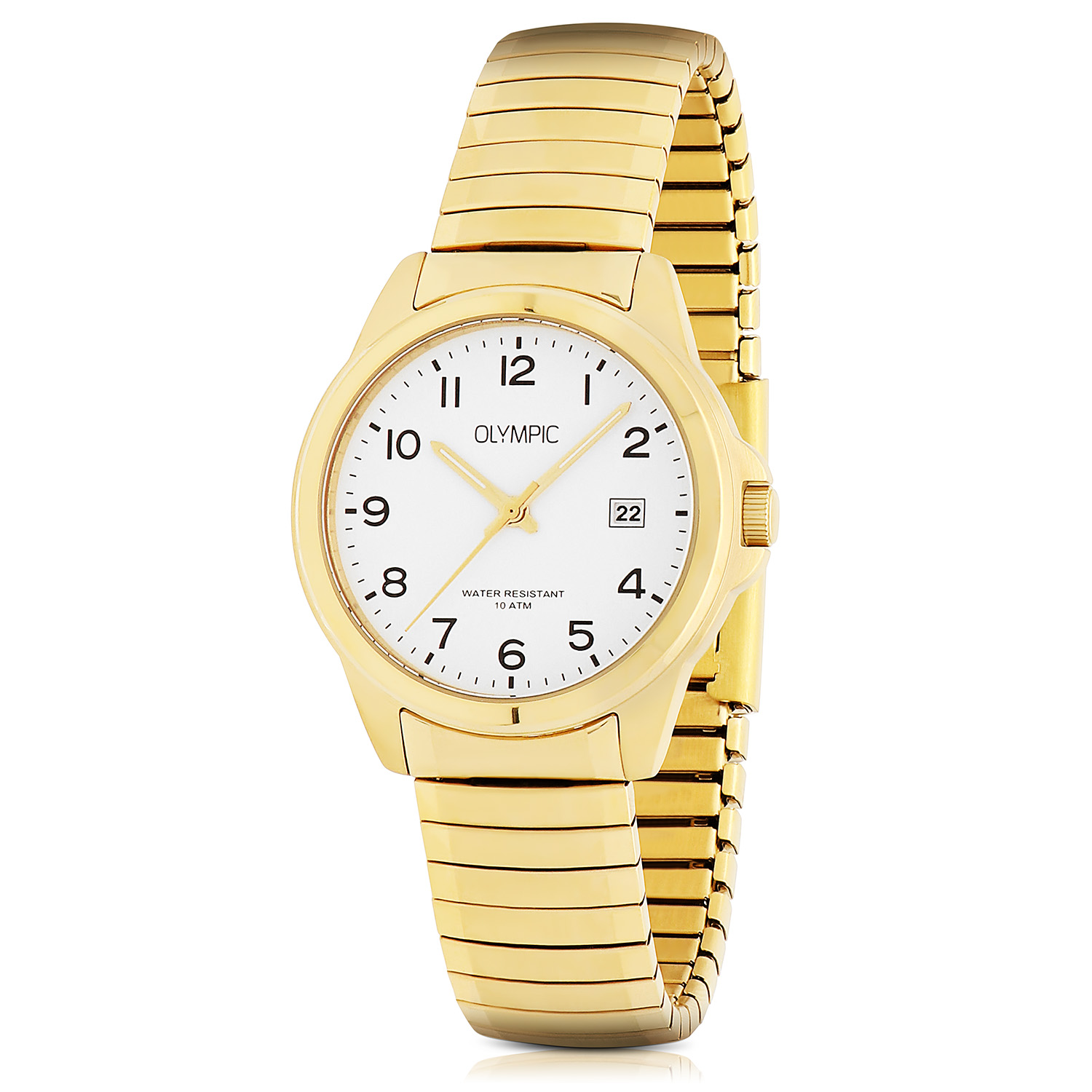 Olympic OL26HDD006 Horloge Heren Goudkleurig 37,5mm