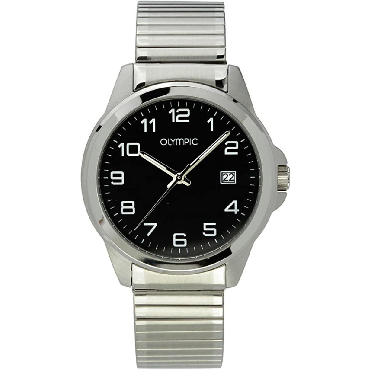 Olympic OL26HSS263 Phoenix Horloge - Staal - Zilverkleurig - 38mm

Productomschrijving
Comfortabel en stijlvol! Dit klassieke herenhorloge uit de Phoenix serie van Olympic is voorzien van een zilverkleurige rekband met hoog draagcomfort. Door het easy adjust systeem kan de band heel eenvoudig aan de polsmaat worden aangepast. Met een zwarte wijzerplaat met datumaanduiding, subtiele kastdiameter van 38mm en een duidelijk afleesbare index (Arabisch) is de OL26HSS263 de perfecte match bij je casual look. Betaalbare luxe met Olympic!

Waterdichtheid 10 ATM
Dit horloge is bestand tegen watersporten, zoals zwemmen, duiken in het zwembad en snorkelen.

Het merk
Een mooi horloge hoeft niet duur te zijn! Het Nederlandse horlogemerk Olympic levert stoere chronografen, slimline series, digitale uurwerken en elegante dameshorloges. De prijs-kwaliteitverhouding staat bij Olympic hoog in het vaandel met prijzen die uiteenlopen van � 34,95 tot en met � 139,00.

100% Nederlands ontwerp, waterdicht en standaard 3 jaar fabrieksgarantie.

Specificaties
- Ronde kastvorm, 38mm
- Zilverkleurige stalen horlogekast
- Zwarte wijzerplaat
- Zilverkleurige stalen rekband
- 10 ATM (Zwemmen en snorkelen)
- EAN: 8718465508994
- Standaard 3 jaar fabrieksgarantie
