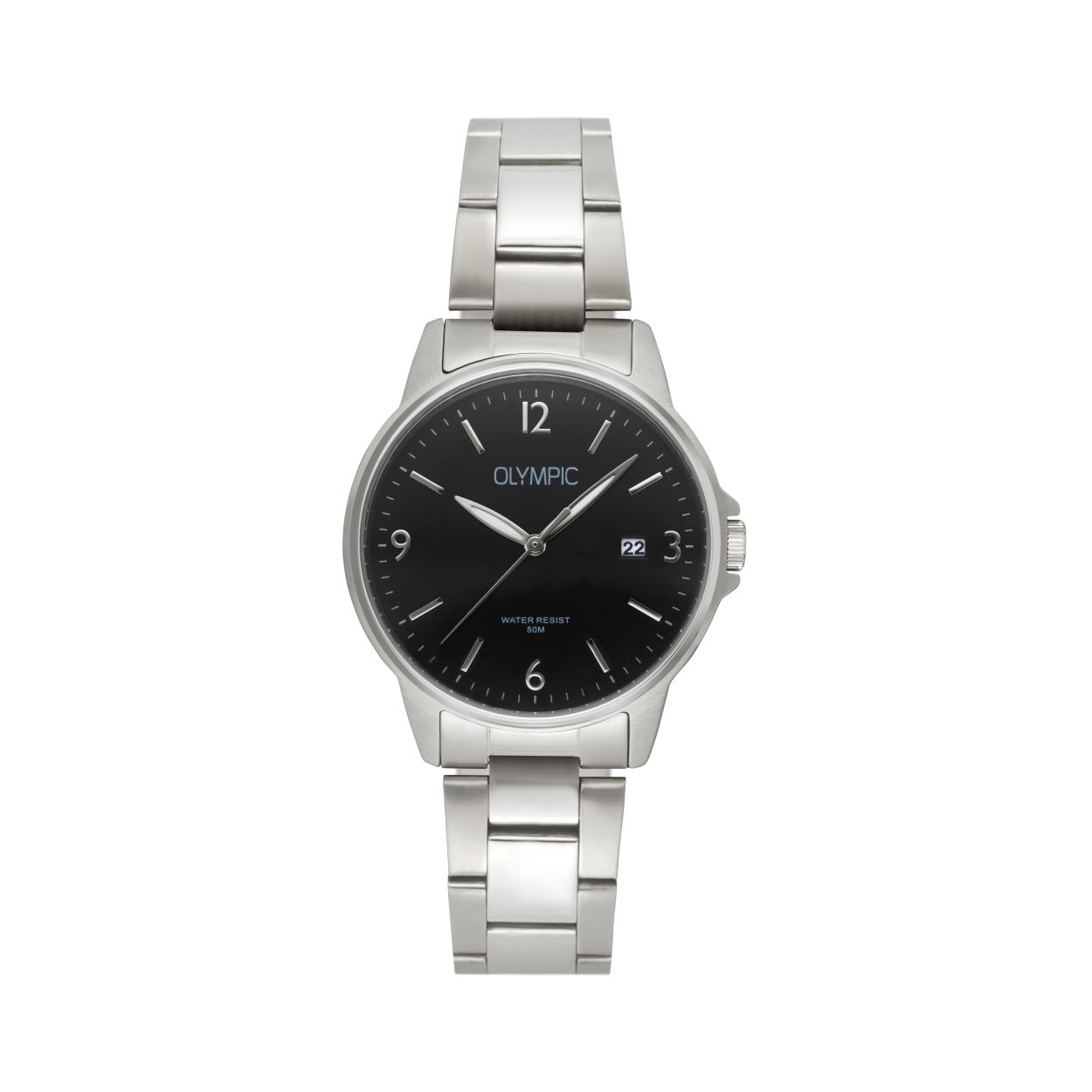 
Dit tijdloze Olympic herenhorloge met stalen bi-color kast heeft een rustige witte wijzerplaat. Ook heeft het horloge luminicerende wijzers, waardoor ook 's nachts de tijd af te lezen is. Het horloge heeft een kastdiameter van 37 mm en is waterdicht tot maar liefst 5 atmosfeer! De band van het horloge is gemaakt van staal. Of je nu sportief of chique gekleed gaat, dit elegante horloge past bij elke outfit en iedere gelegenheid.

Specificaties
- Mineraalglas
- Ronde stalen horlogekast 
- Diameter 37 mm
- Witte wijzerplaat
- Stalen horlogeband
- 5 ATM

Waterdichtheid 5 ATM
Dit horloge is bestand tegen water bij het zwemmen en douchen. Dit horloge is niet bestand tegen (grote) waterdruk dus je kunt er niet mee duiken.

Verpakking & Garantie
De horloges worden geleverd in een verpakking met kussentje en bijgevoegd een garantieboekje. Op alle horloges van Olympic zit standaard drie jaar fabrieksgarantie.

Over Olympic
In 1956 werd aan de Jekerstraat in Amsterdam het horlogemerk Olympic opgericht. Een familiebedrijf dat in de loop der jaren uitgegroeid is tot ��n van de bekendste Nederlandse merken in de horloge- en sieradenbranche.

Van stoere chronografen tot slimline series, digitale uurwerken en elegante dameshorloges: Olympic is voor iedereen, ge�nspireerd op het dagelijks leven. De prijs-kwaliteitsverhouding staat bij Olympic hoog in het vaandel met prijzen die uiteenlopen van � 34,95 tot en met � 139,00 wordt standaard 3 jaar garantie geboden.

 horloges.