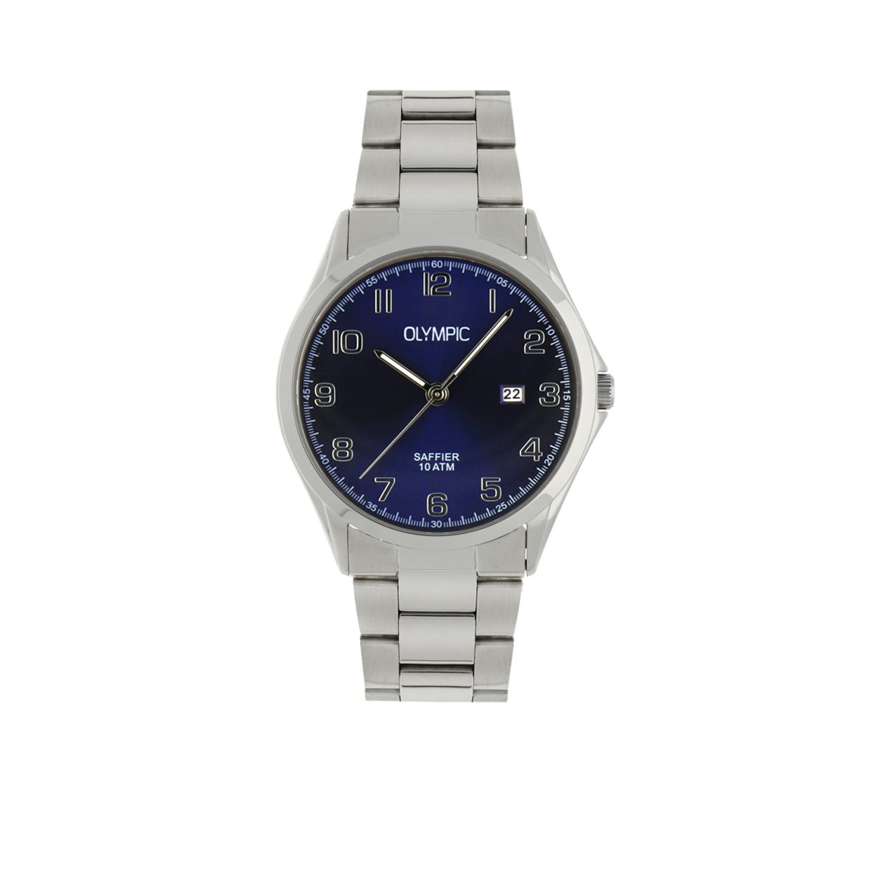 Productomschrijving
Dit stijlvolle herenhorloge (OL26HSS292) uit de Merano serie heeft een stalen kast en is voorzien van een blauwe wijzerplaat met opliggende zilverkleurige indexen. Het horloge heeft een kastdiameter van 40 mm en is waterdicht tot maar liefst 10 atmosfeer! Bovendien is het horloge voorzien van een extra hard saffierglas waardoor het glas veel langer mooi blijft dan een normaal mineraalglas. De band van het horloge is gemaakt van Edelstaal. Of je nu sportief of chique gekleed gaat, dit elegante horloge past bij elke outfit en iedere gelegenheid.

Specificaties
- Saffierglas
- Ronde stalen horlogekast 
- Diameter 40 mm
- Blauwe wijzerplaat
- Stalen horlogeband
- 10 ATM ( Duiken en snorkelen )

Waterdichtheid 10 ATM
Dit horloge is bestand tegen watersporten, zoals zwemmen, duiken in het zwembad en snorkelen.