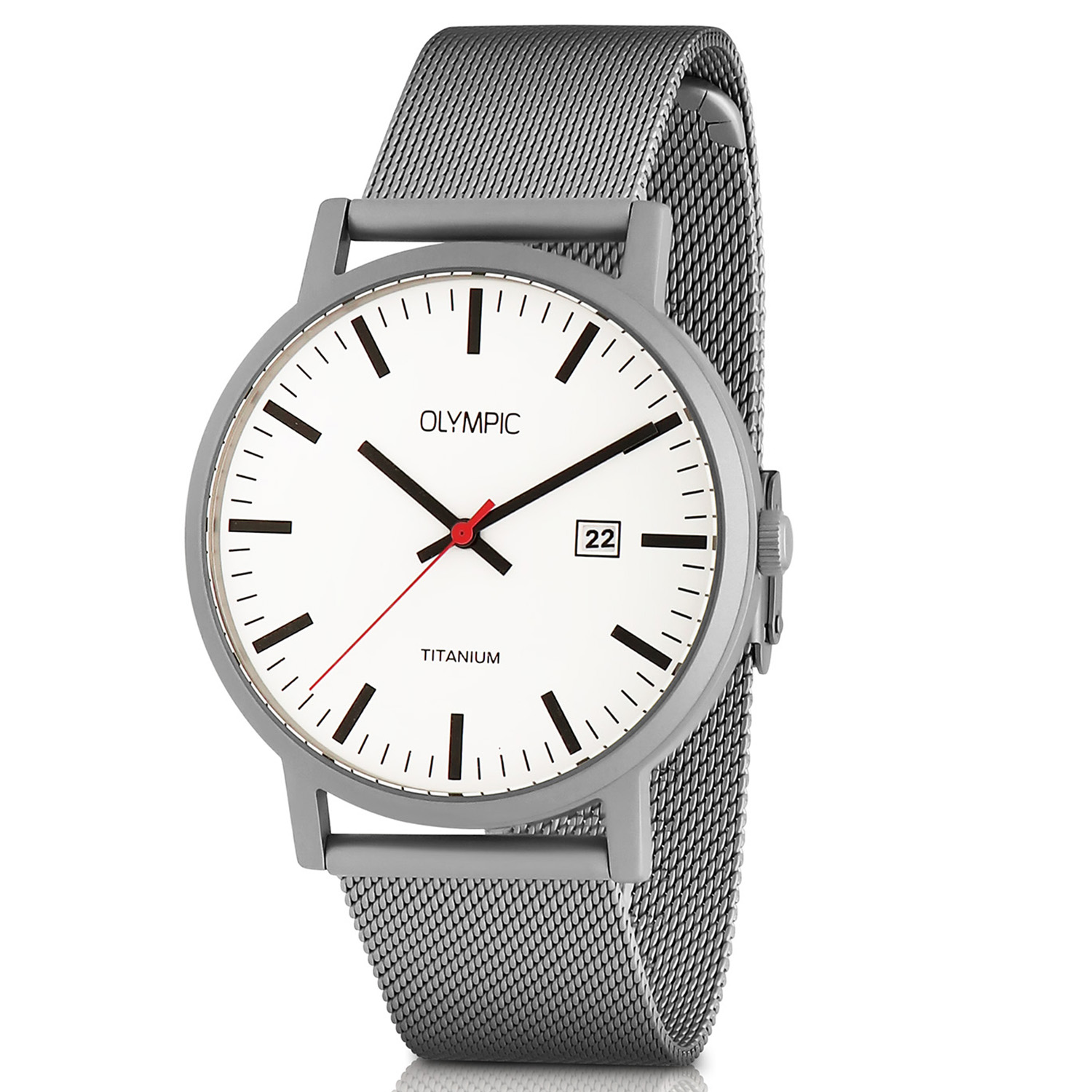 Titanium horloge van Olympic met mooi strak design.
